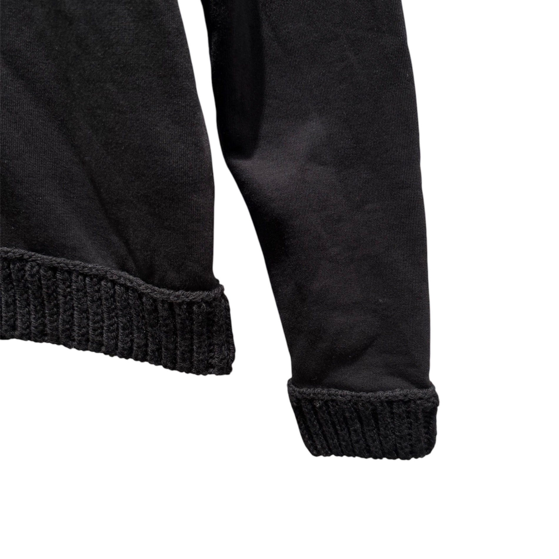 中古・古着通販】MONCLER (モンクレール) 切替ロゴニット ブラック