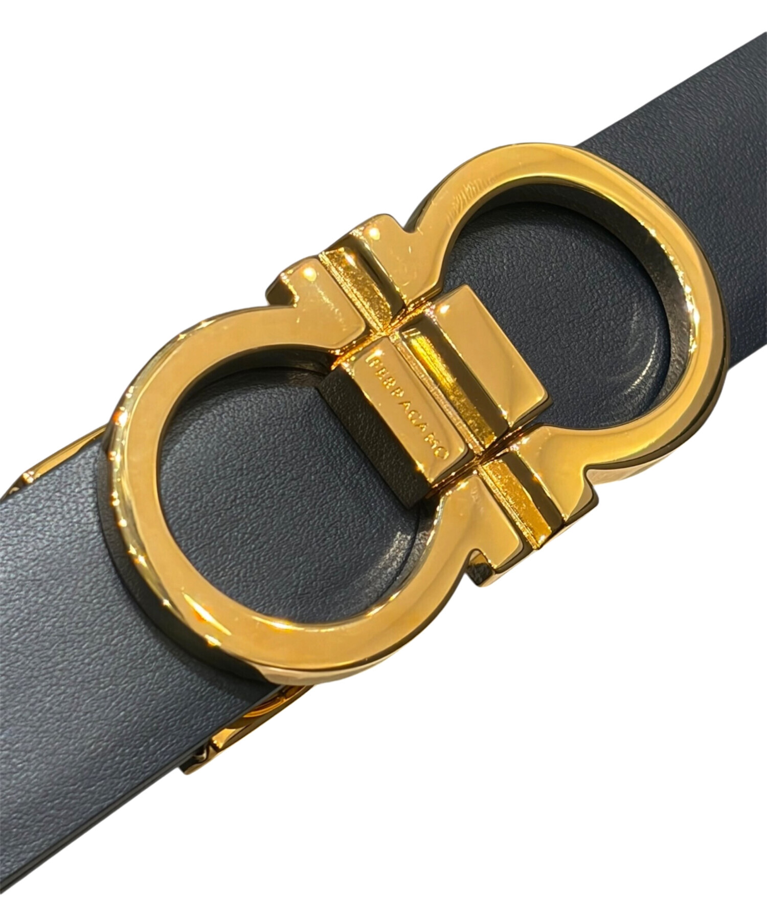 中古・古着通販】Ferragamo (フェラガモ) ガンチーニレザーベルト