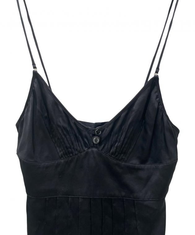 未使用に近い✨CHANEL シャネル インナー キャミソール ブラック 36 中古・古着通販】CHANEL (シャネル) 97C シルクタックキャミソール