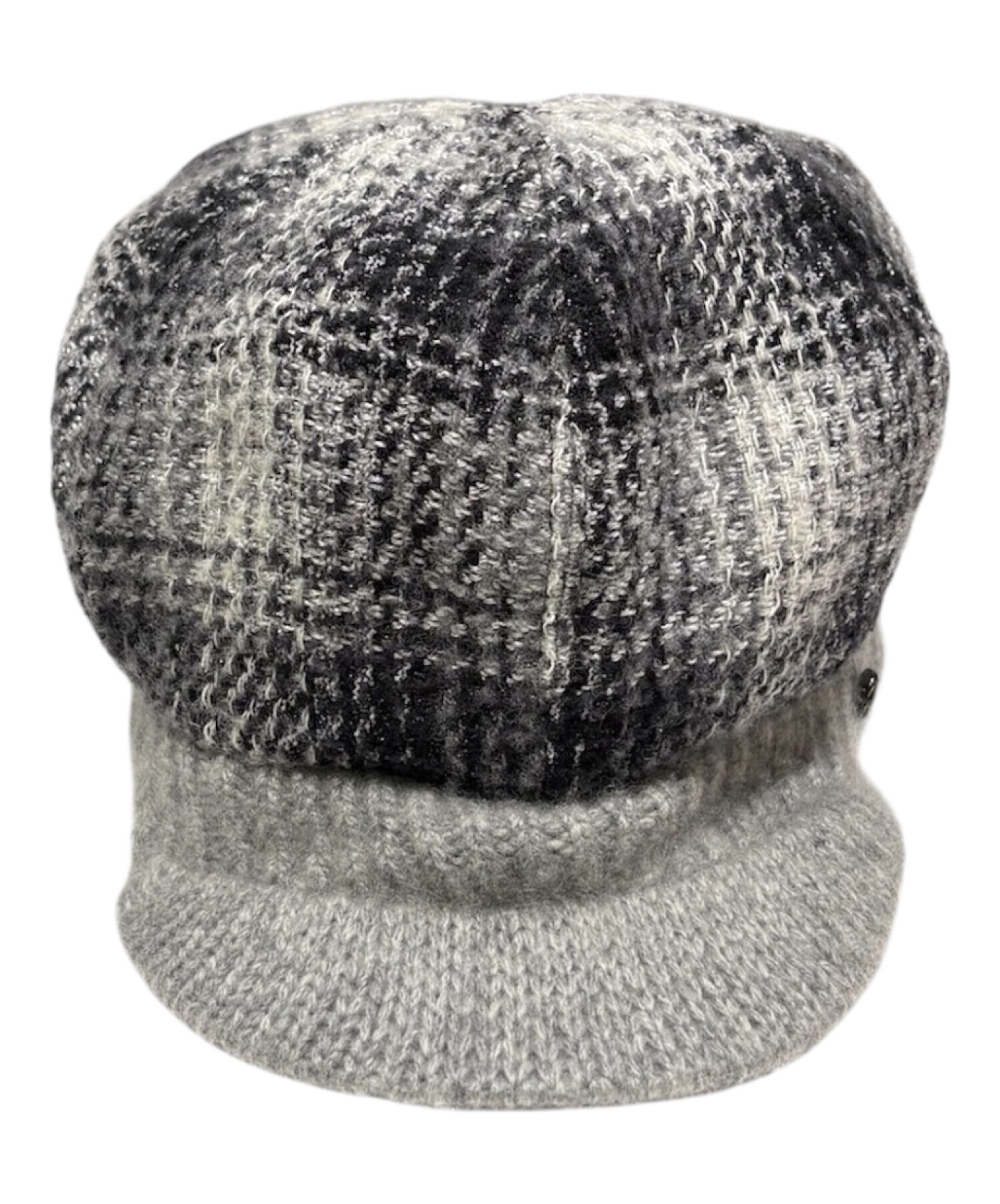 CHANEL　ニット帽　グレー 中古・古着通販】CHANEL (シャネル) カシミヤ混ニットキャップ グレー