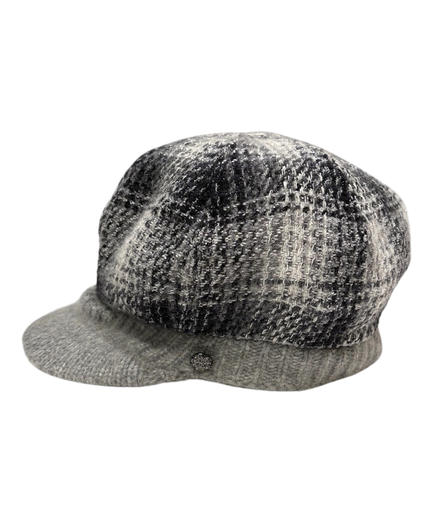 CHANEL　ニット帽　グレー 中古・古着通販】CHANEL (シャネル) カシミヤ混ニットキャップ グレー