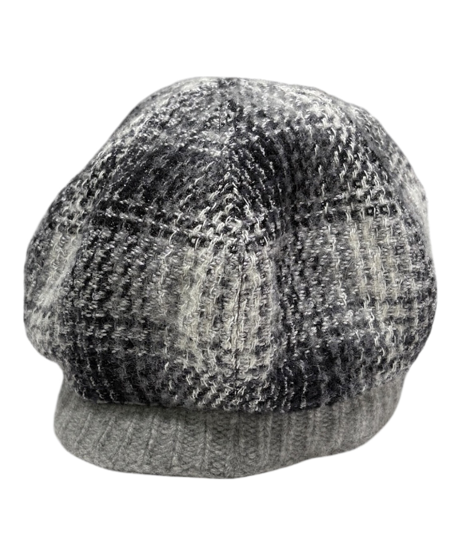 中古・古着通販】CHANEL (シャネル) カシミヤ混ニットキャップ グレー