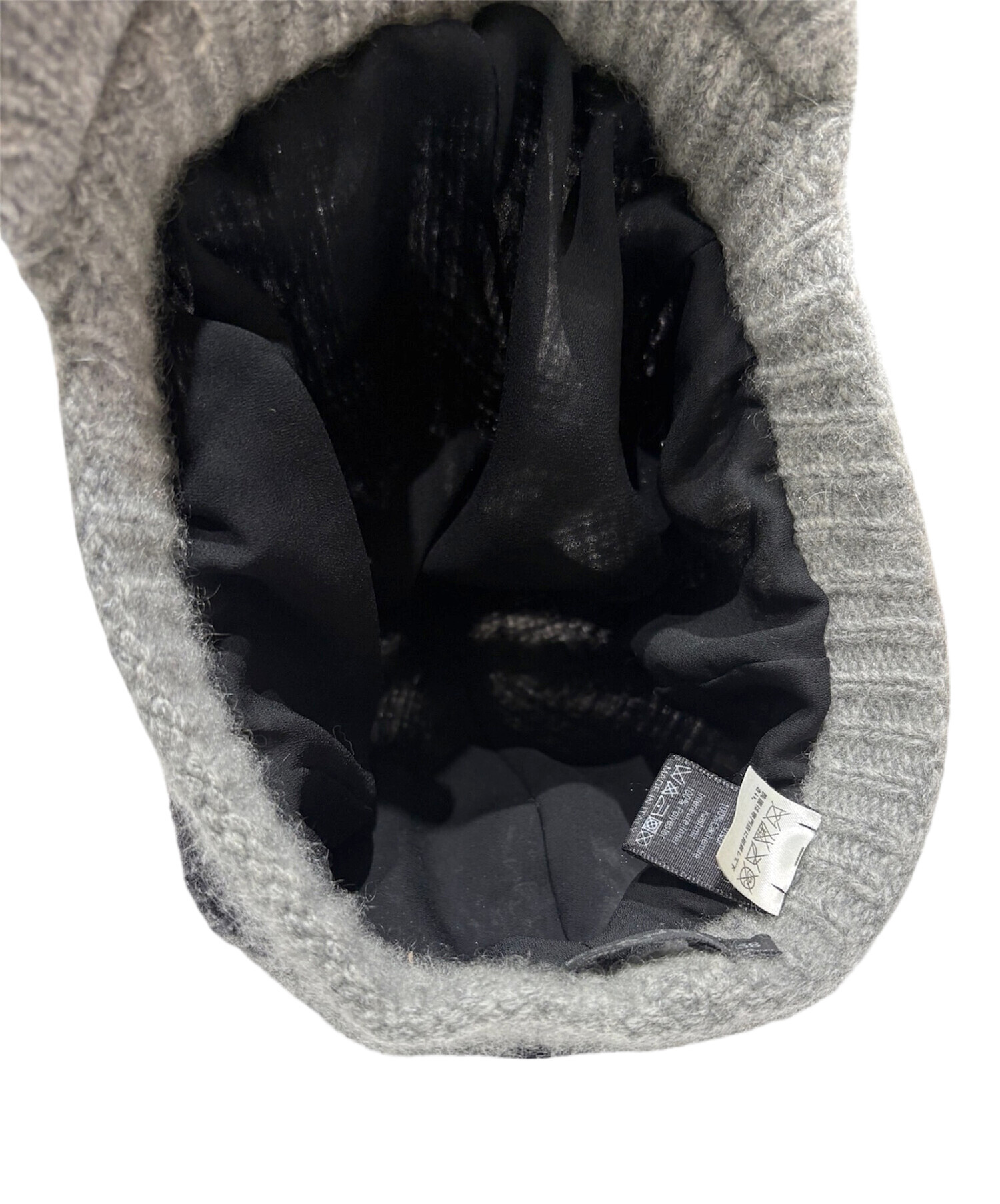 中古・古着通販】CHANEL (シャネル) カシミヤ混ニットキャップ グレー