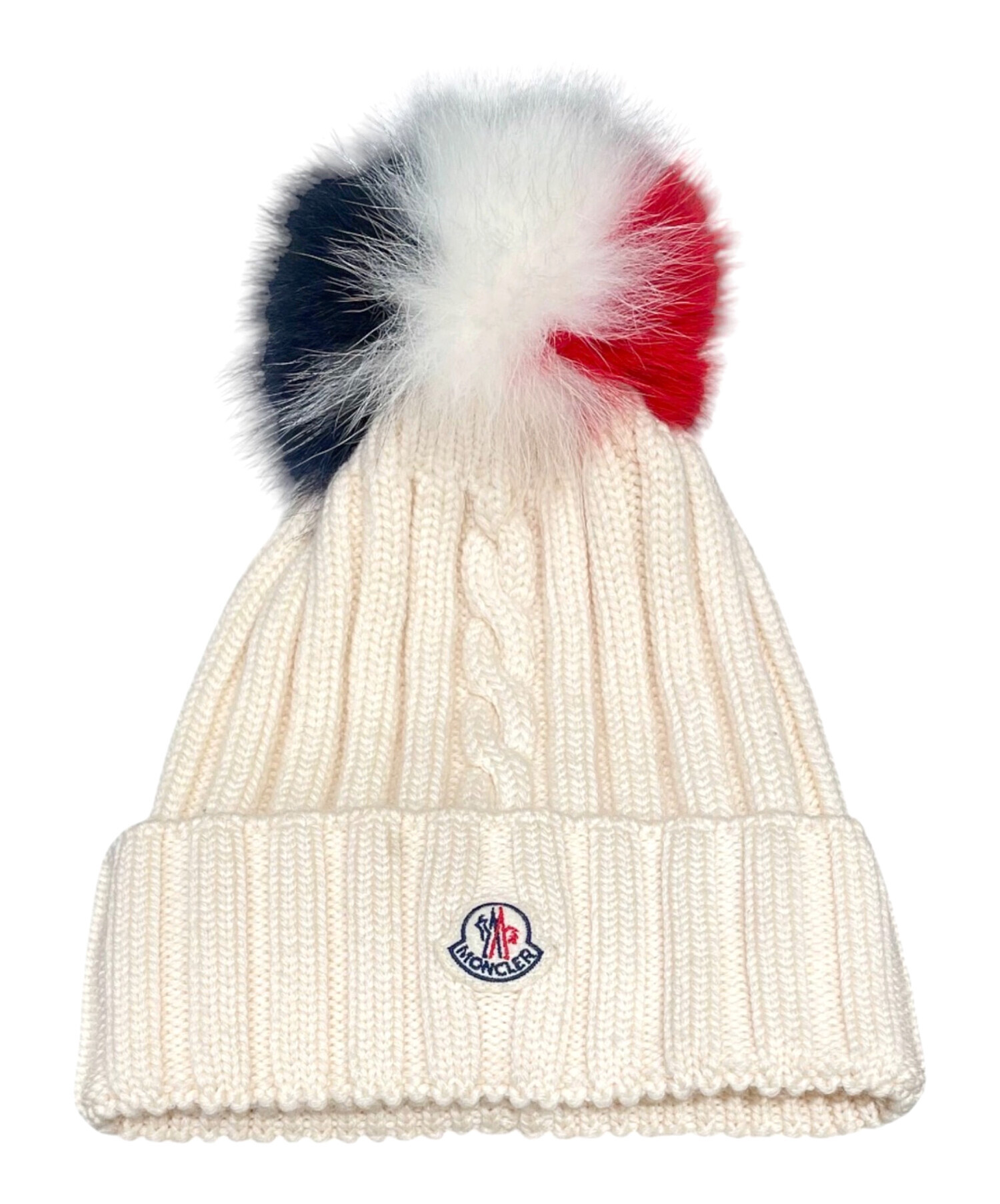 中古・古着通販】MONCLER (モンクレール) フォックスファーニット帽