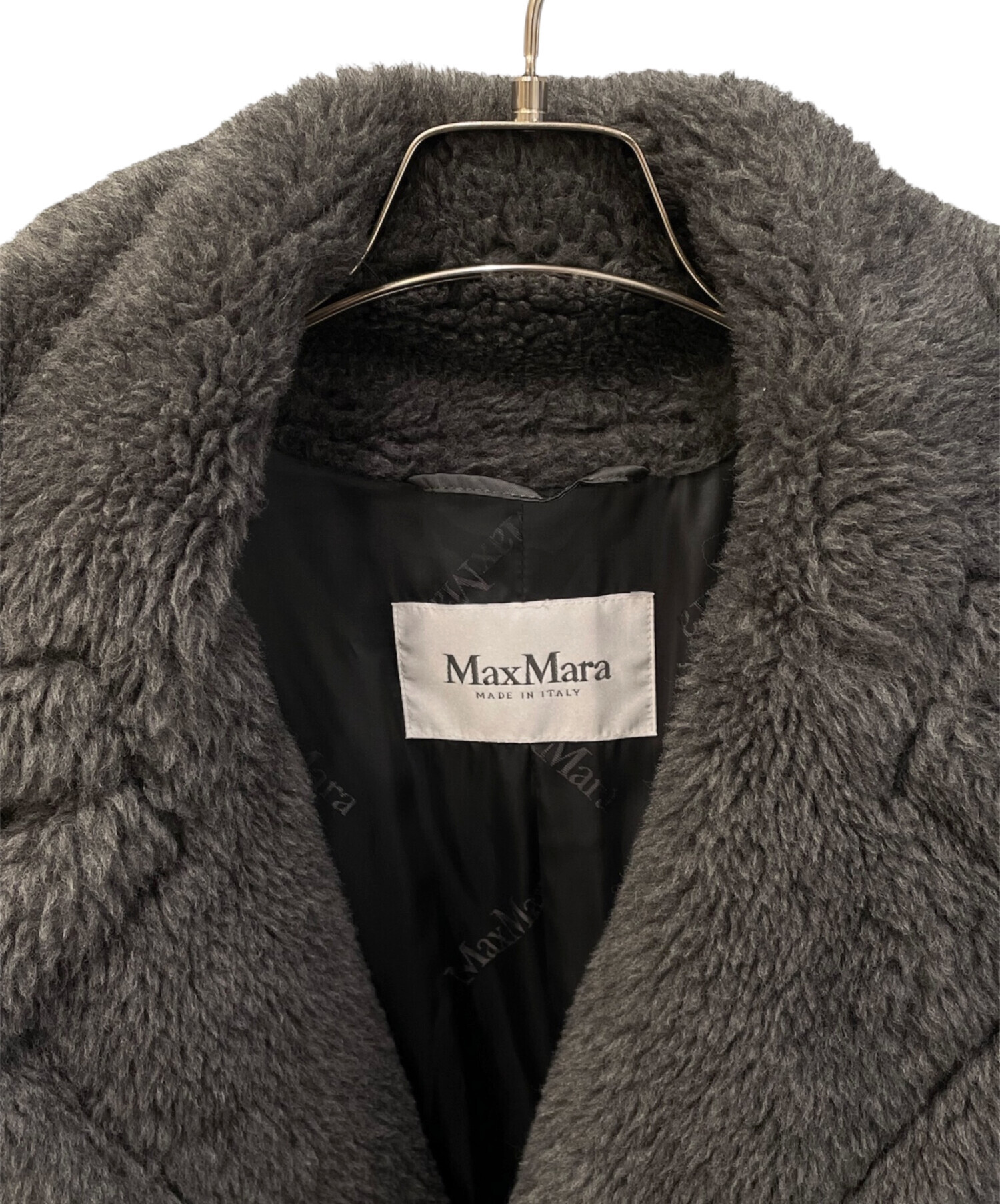 中古・古着通販】MaxMara (マックスマーラ) テディベアコート グレー