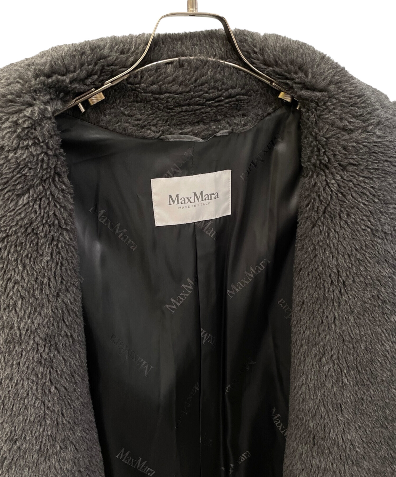 中古・古着通販】MaxMara (マックスマーラ) テディベアコート グレー