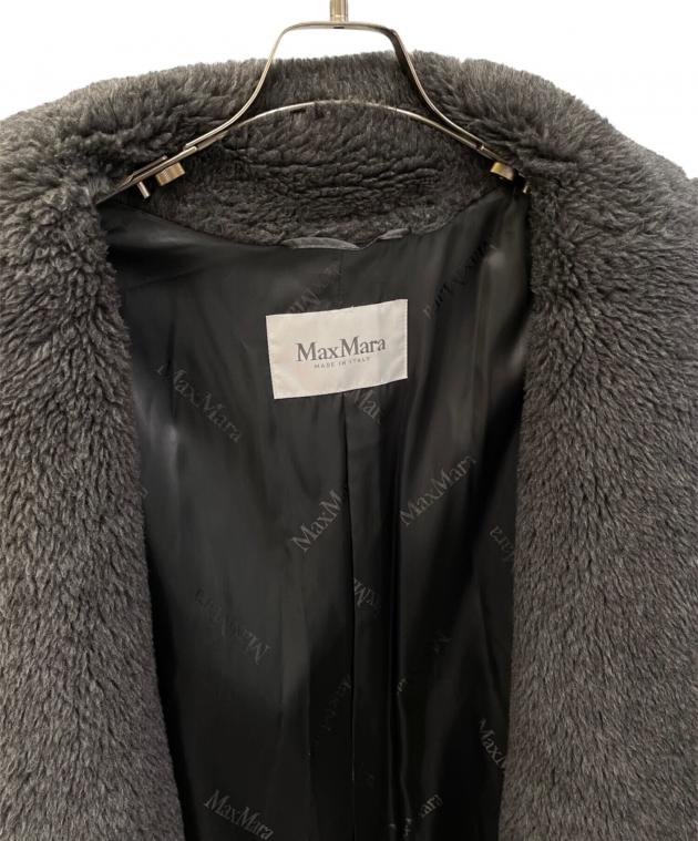 中古・古着通販】MaxMara (マックスマーラ) テディベアコート グレー
