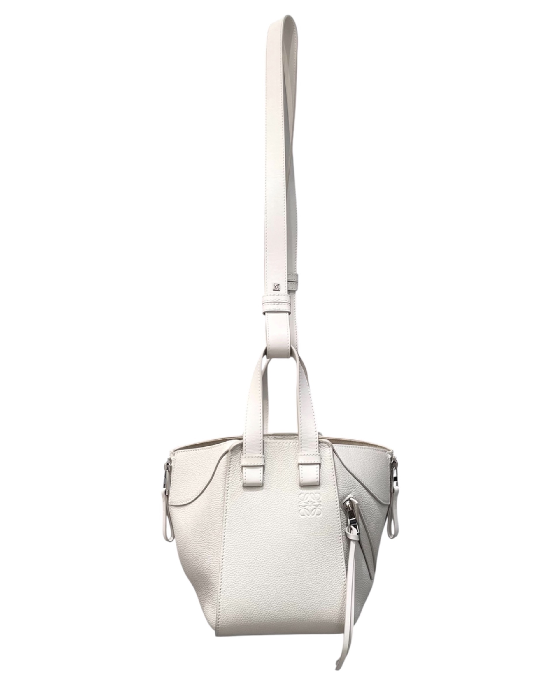 【ロエベ】ハンモックナゲット　ホワイト 中古・古着通販】LOEWE (ロエベ) ハンモックバッグ コンパクト