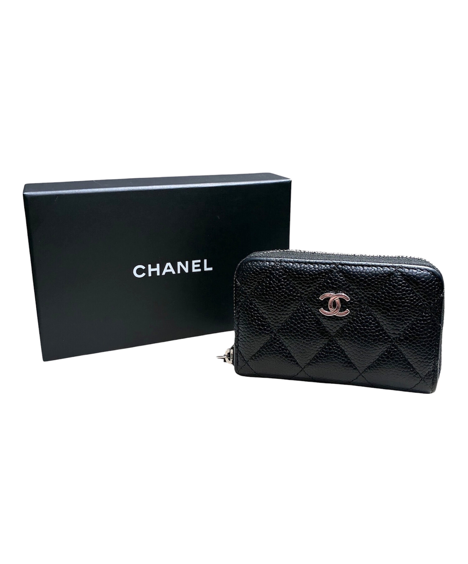 中古・古着通販】CHANEL (シャネル) マトラッセ キャビアスキン カード 