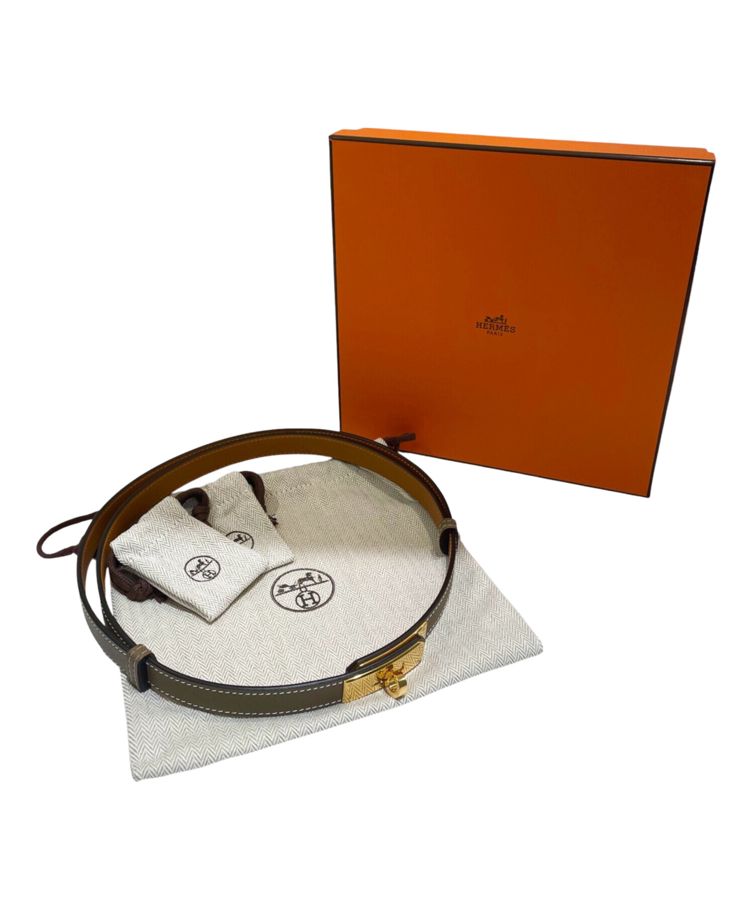 中古・古着通販】HERMES (エルメス) ケリーベルト18/エトゥープ