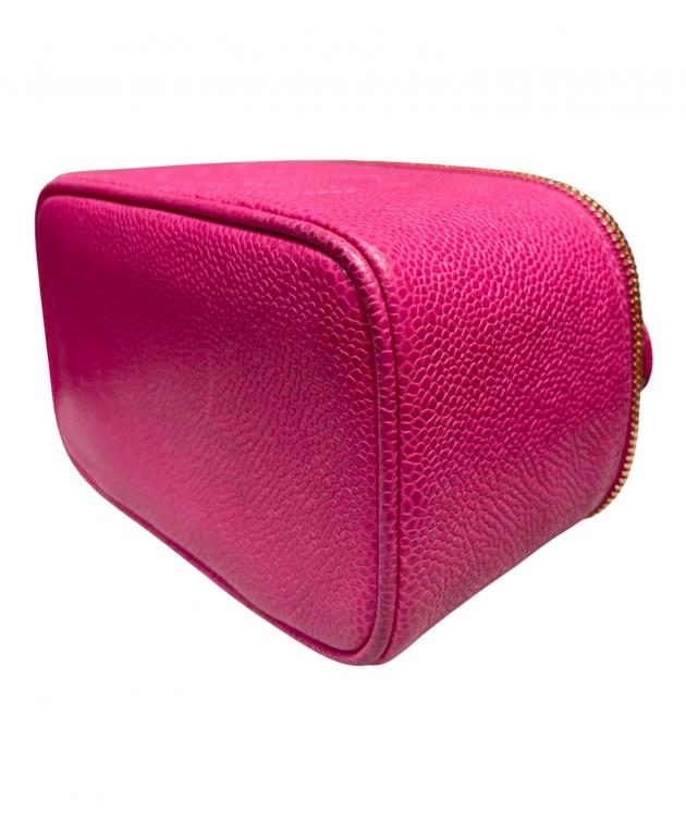 中古・古着通販】CHANEL (シャネル) バニティミニポーチ ショッキング