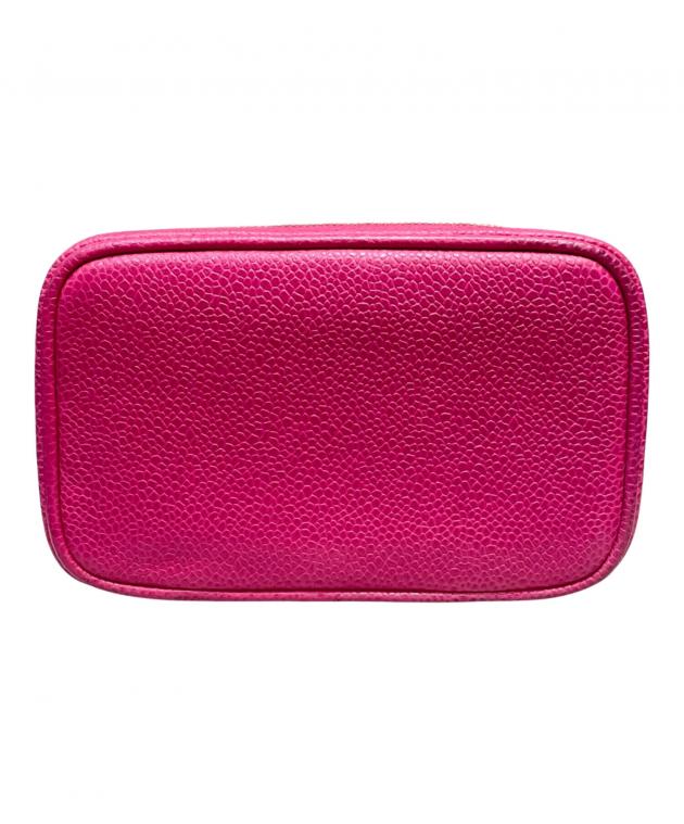 中古・古着通販】CHANEL (シャネル) バニティミニポーチ ショッキング