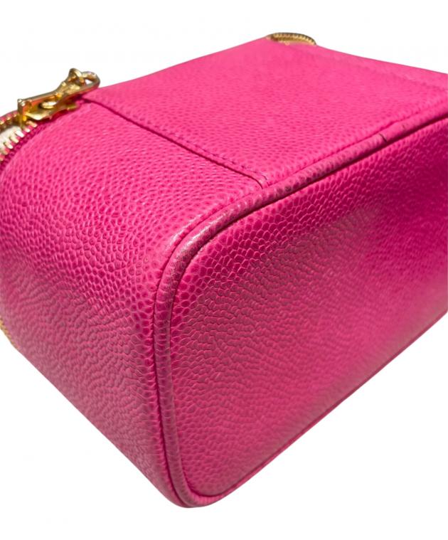 中古・古着通販】CHANEL (シャネル) バニティミニポーチ ショッキング