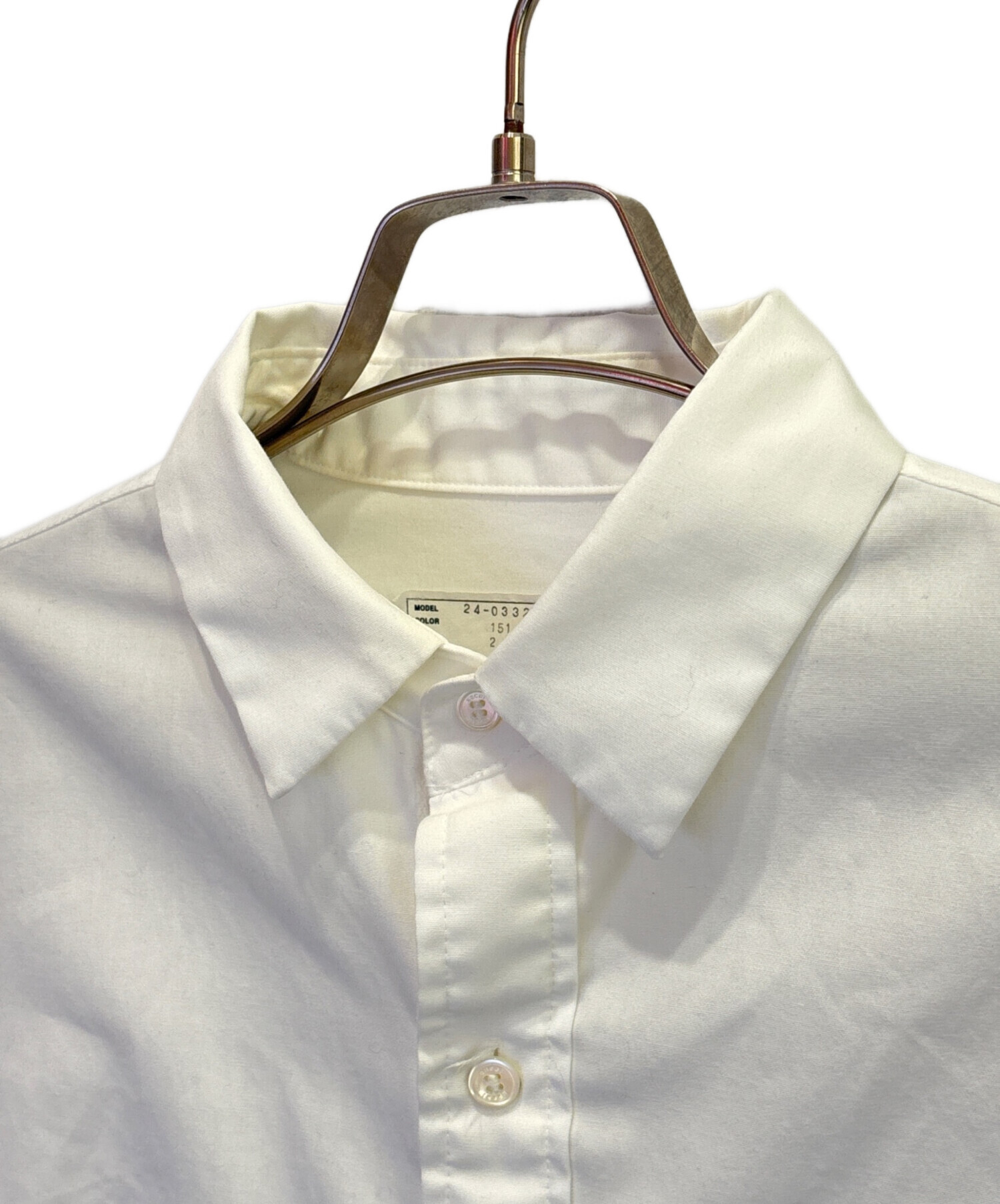 中古・古着通販】sacai (サカイ) 24SS Cotton Poplin Shirt ドッキング