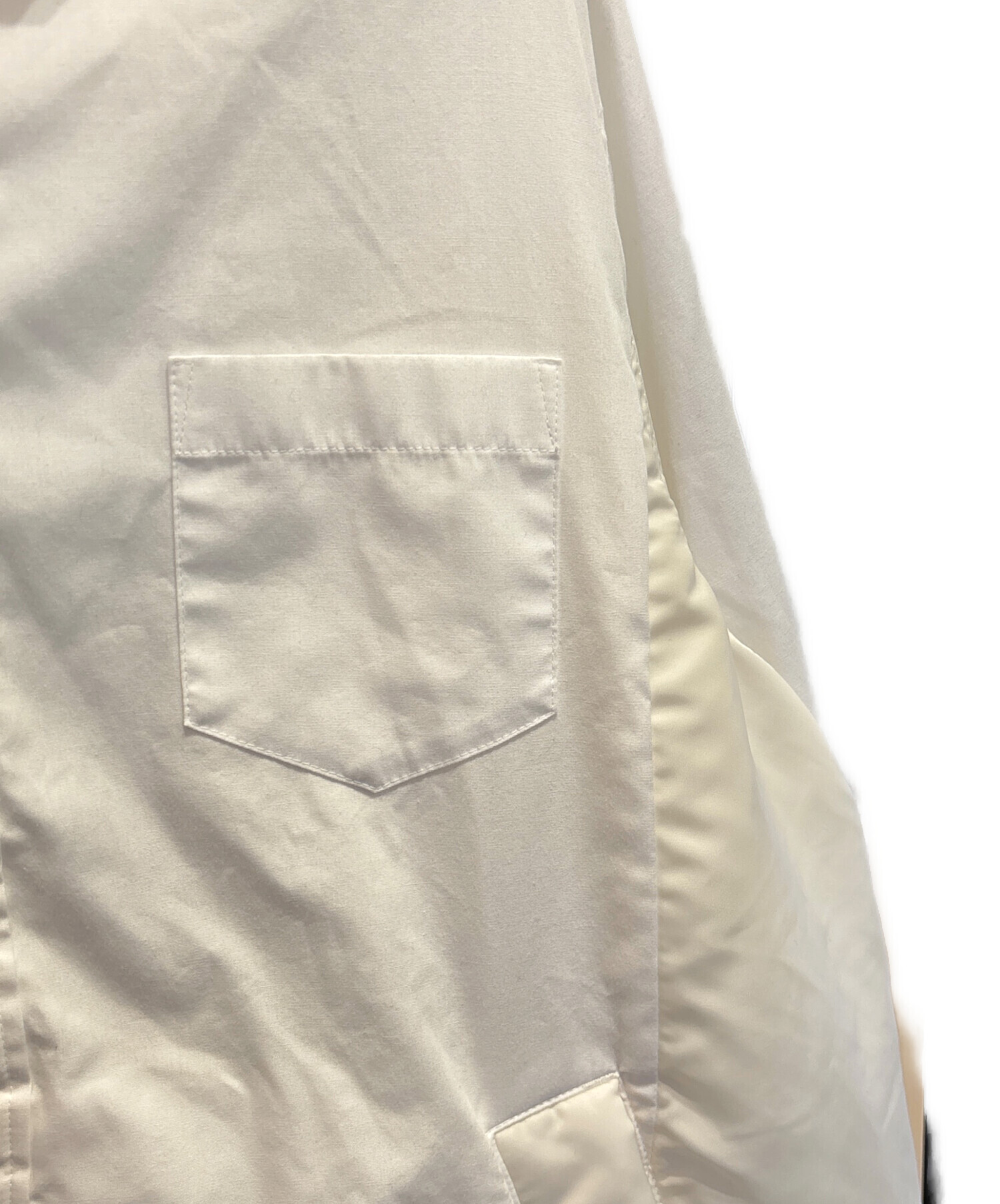 中古・古着通販】sacai (サカイ) 24SS Cotton Poplin Shirt ドッキング