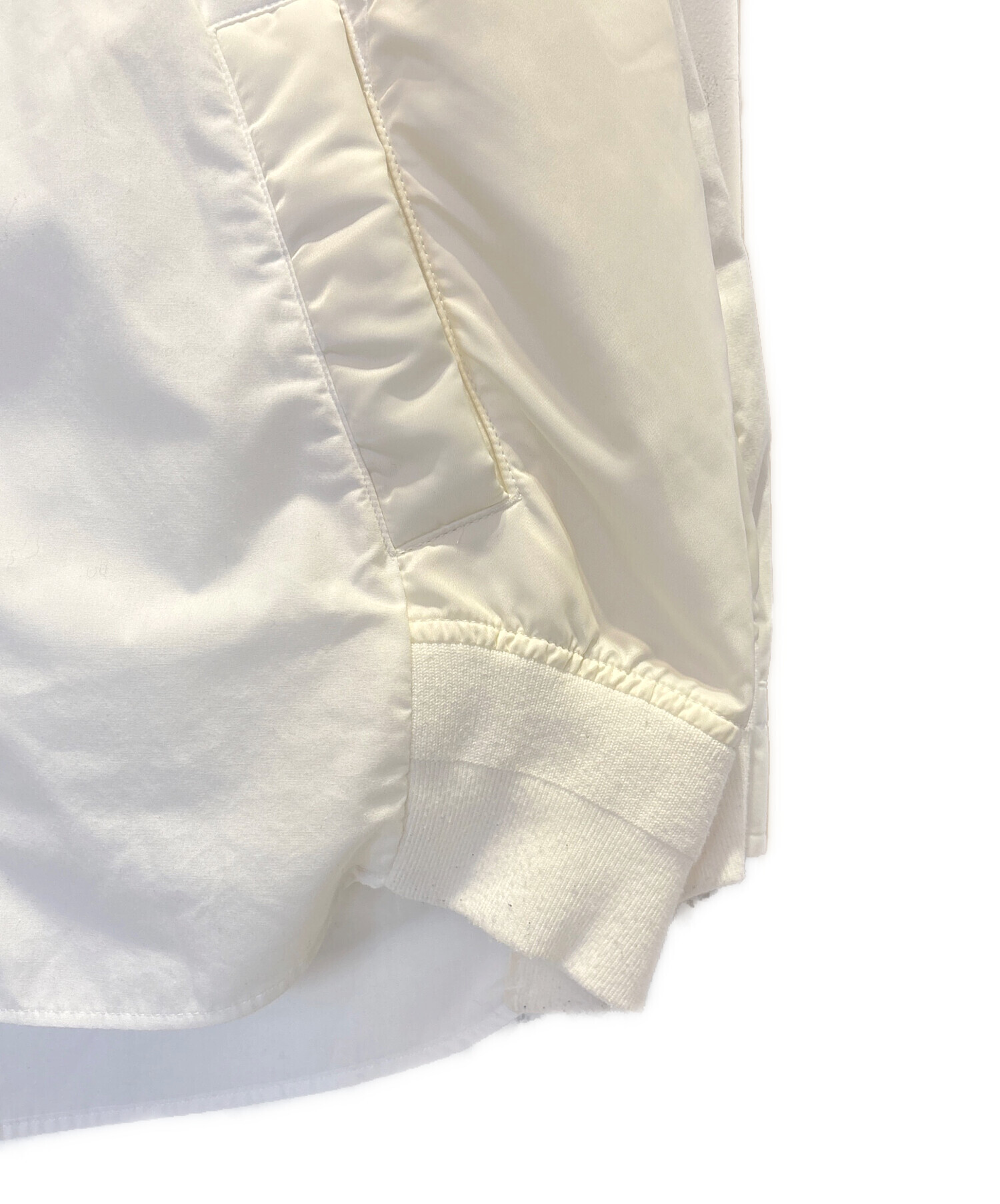 中古・古着通販】sacai (サカイ) 24SS Cotton Poplin Shirt ドッキング