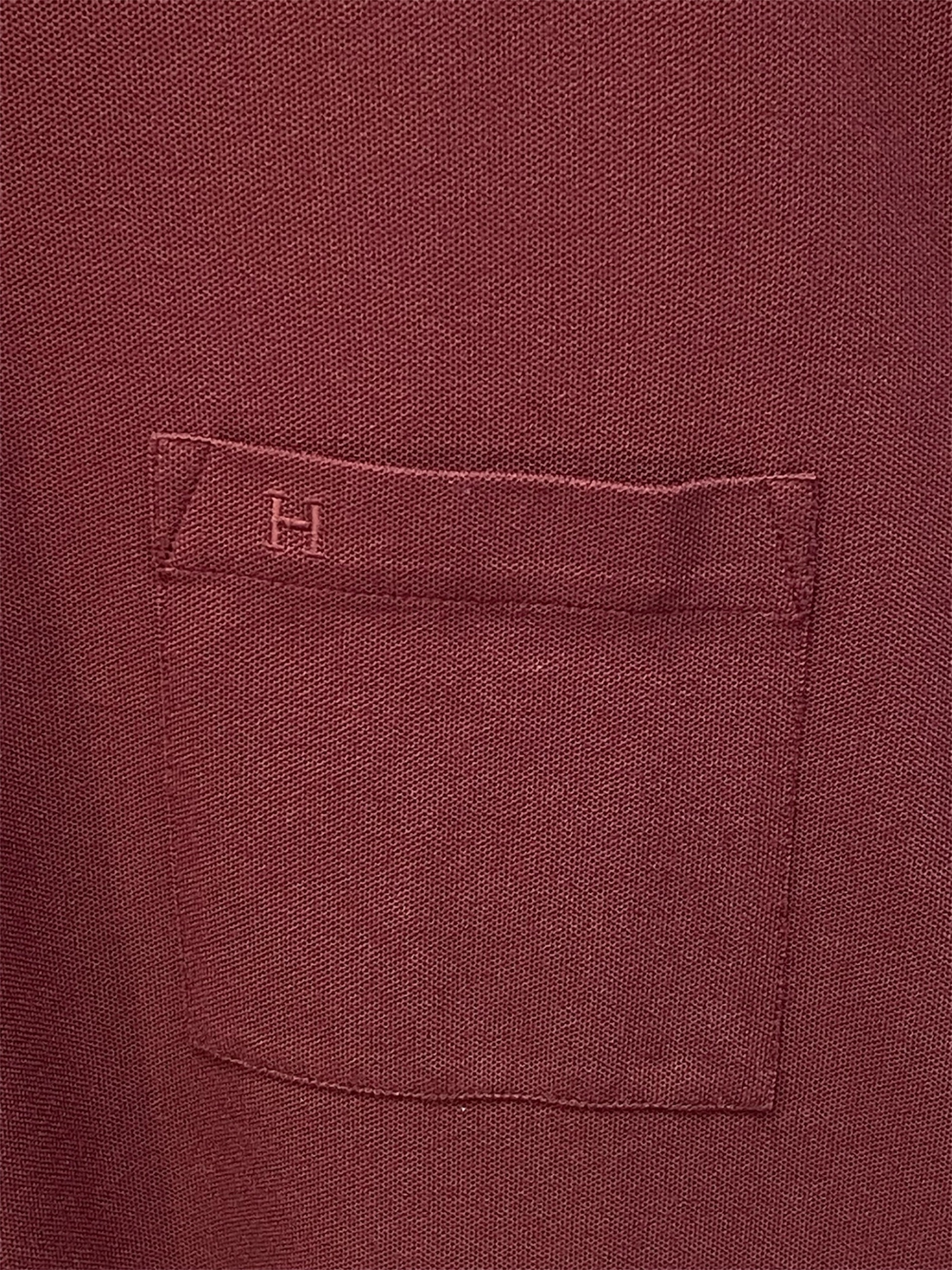 中古・古着通販】HERMES (エルメス) ポロシャツ ブラウン サイズ:L 未