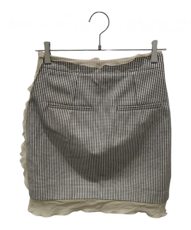 中古・古着通販】FENDI (フェンディ) シフォン切替チェックミニ