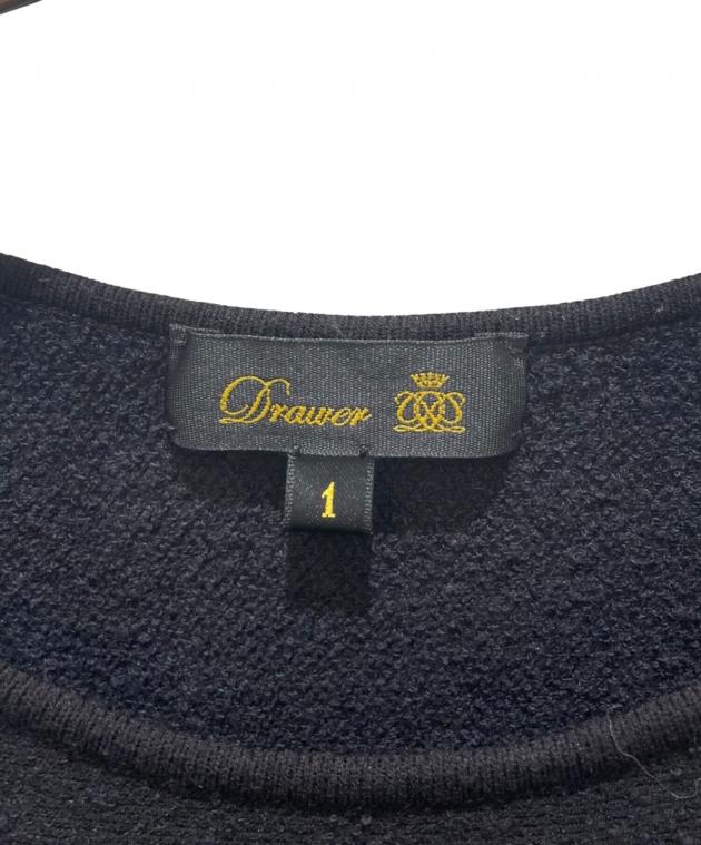 中古・古着通販】DRAWER (ドゥロワー) 16Gブラックニットワンピース