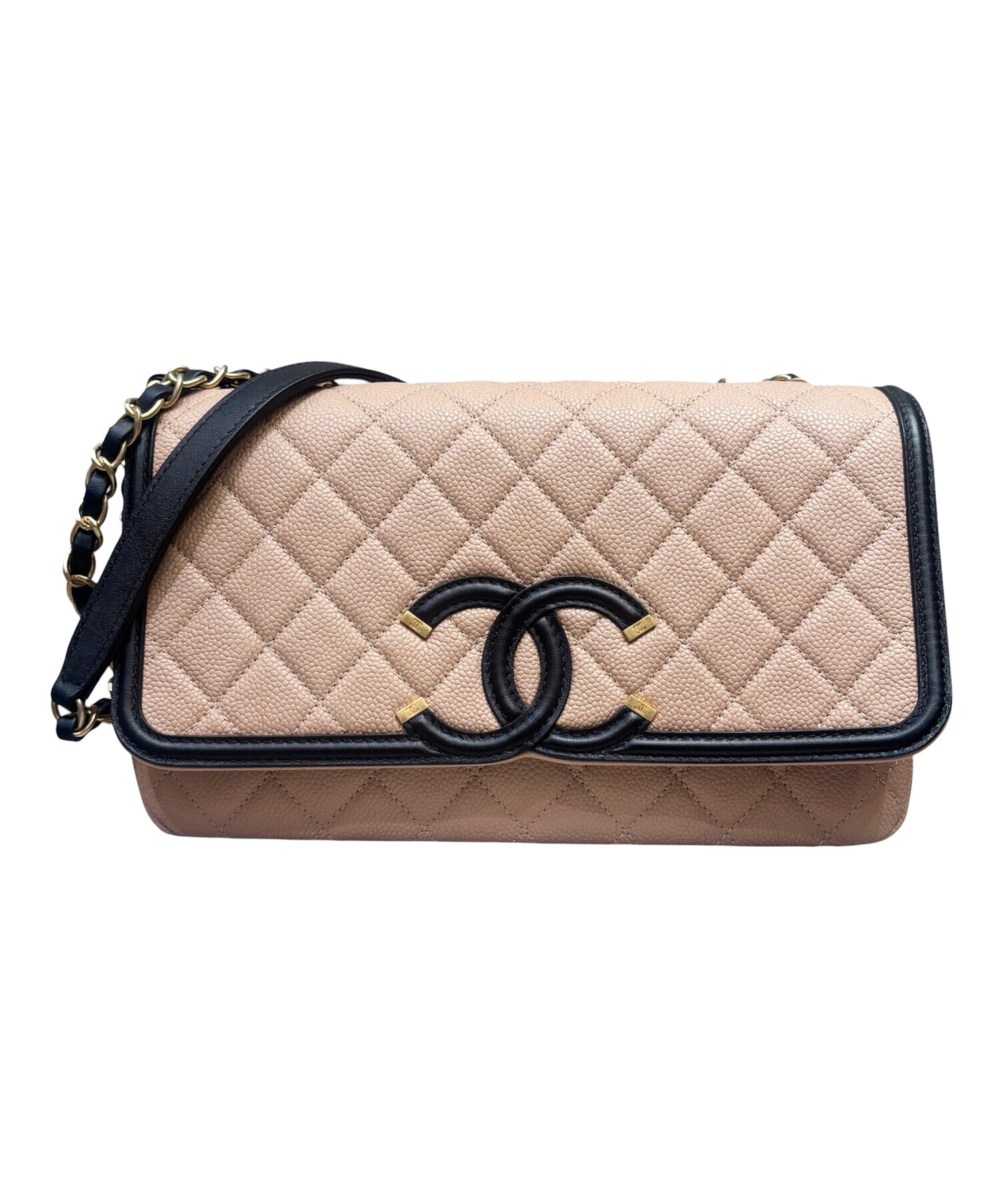 中古・古着通販】CHANEL (シャネル) CCフィグリー チェーンショルダー 