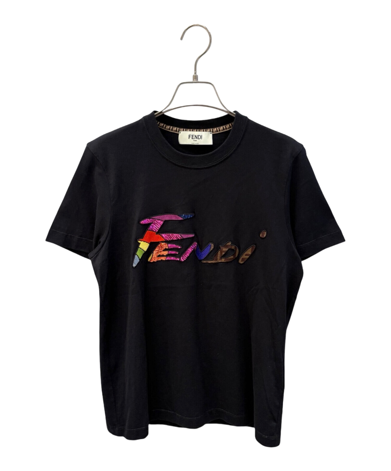 中古・古着通販】FENDI (フェンディ) ロゴスパンコールカットソー