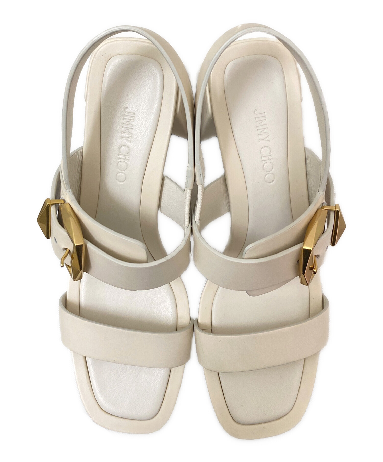 新品未使用　ジミーチュウ　JIMMY CHOO サンダル　27㎝ 中古・古着通販】JIMMY CHOO (ジミーチュウ) チャンキーヒール