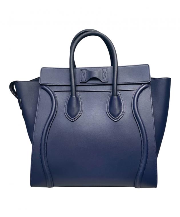 中古・古着通販】CELINE (セリーヌ) ラゲージ ミニショッパー ネイビー