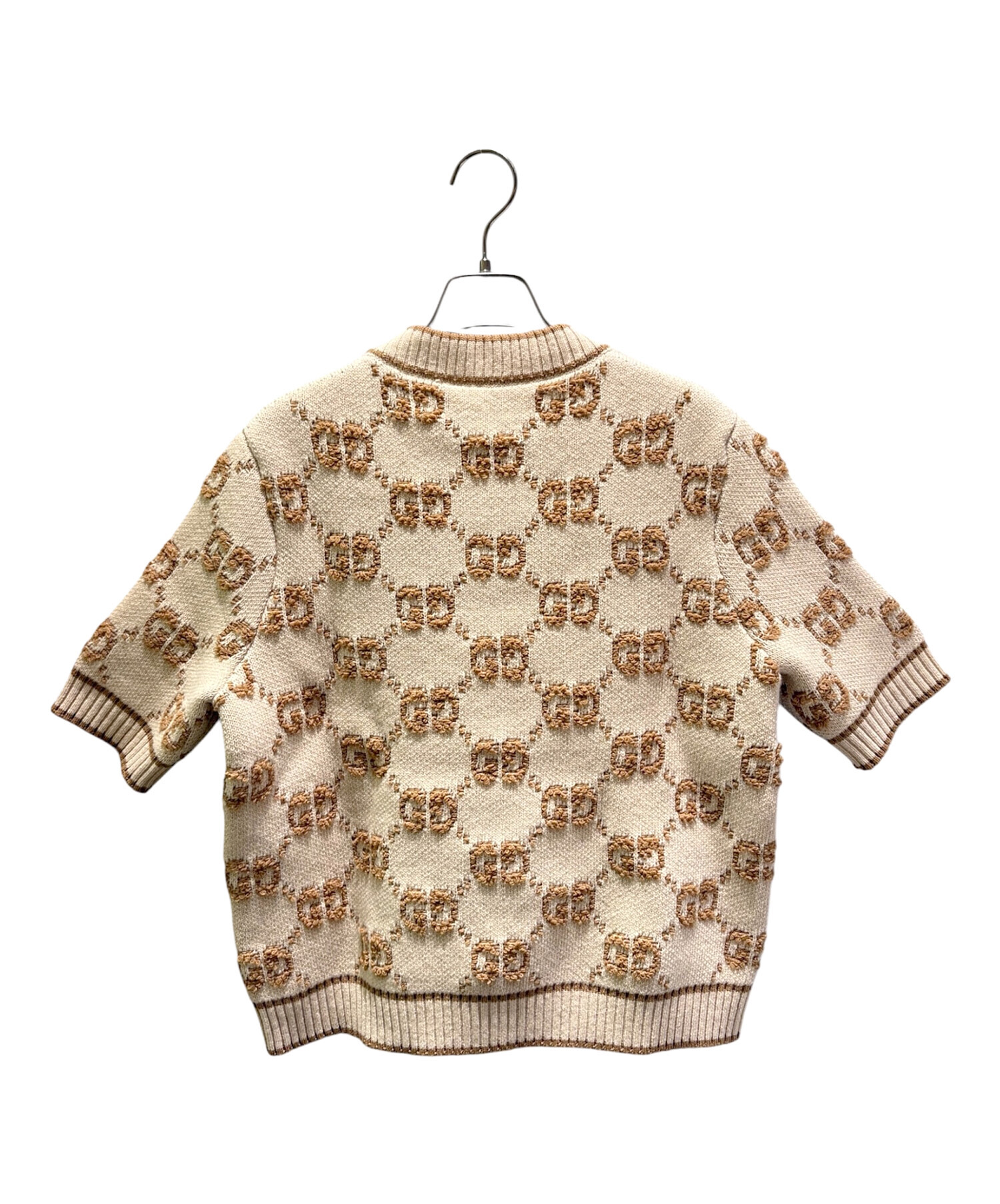 中古・古着通販】GUCCI (グッチ) GGロゴショートスリーブニット
