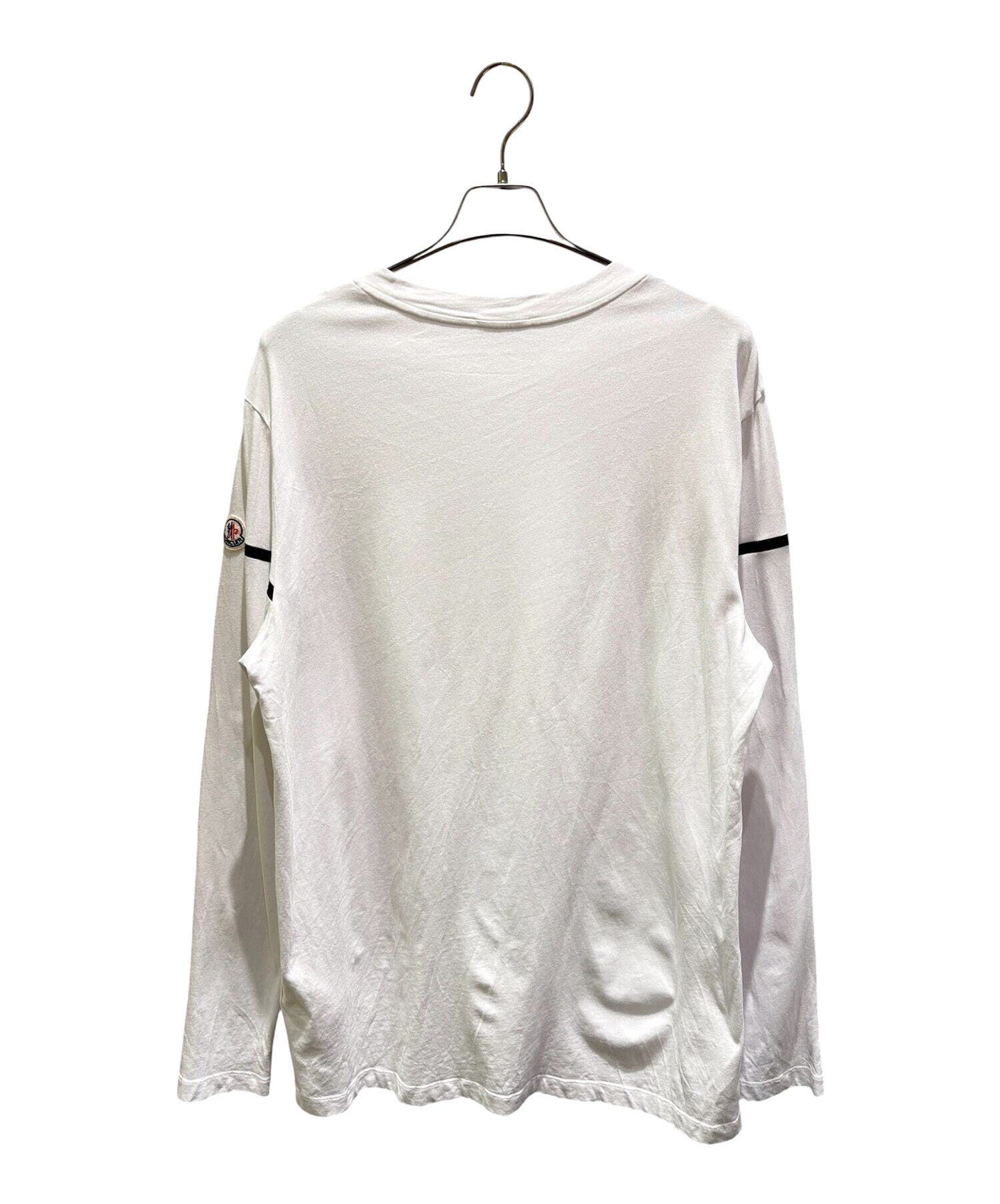 MONCLER クルーネック ロングスリーブカットソー 中古・古着通販】MONCLER (モンクレール) フロント・ラバーロゴ