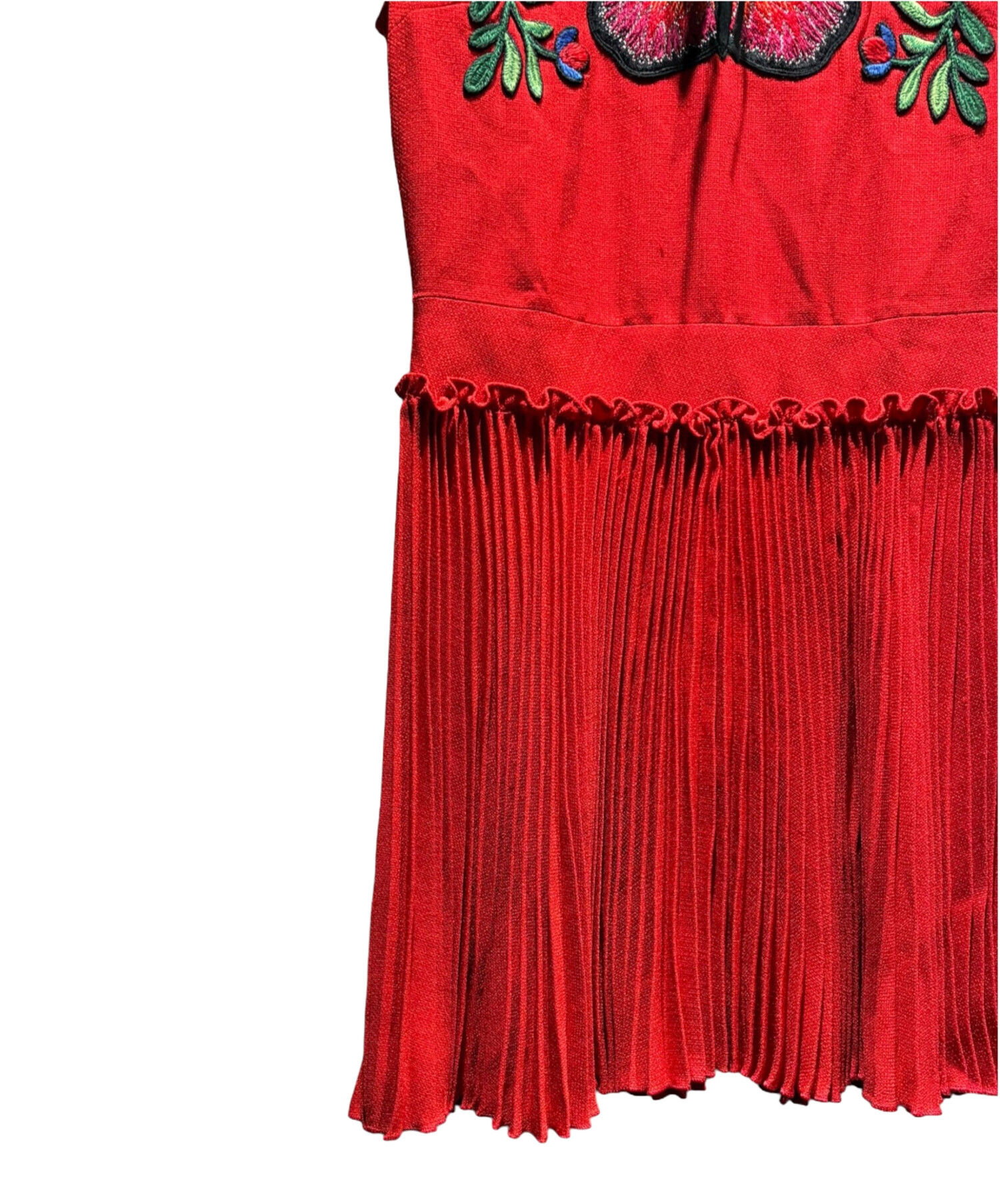 GUCCI フラワープリント 半袖ワンピース 中古・古着通販】GUCCI (グッチ) フローラルフラワー刺繍ワンピース