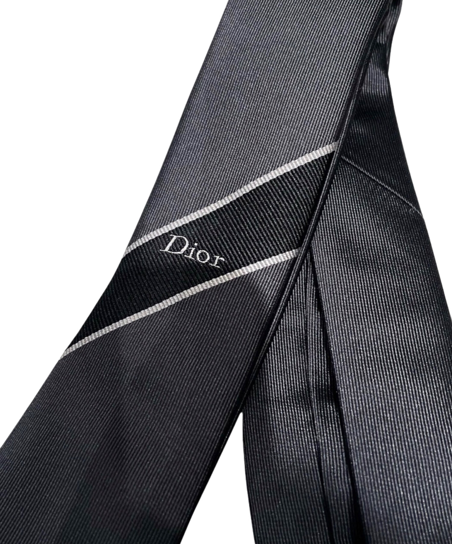 中古・古着通販】Dior (ディオール) シルクネクタイ ブラック サイズ