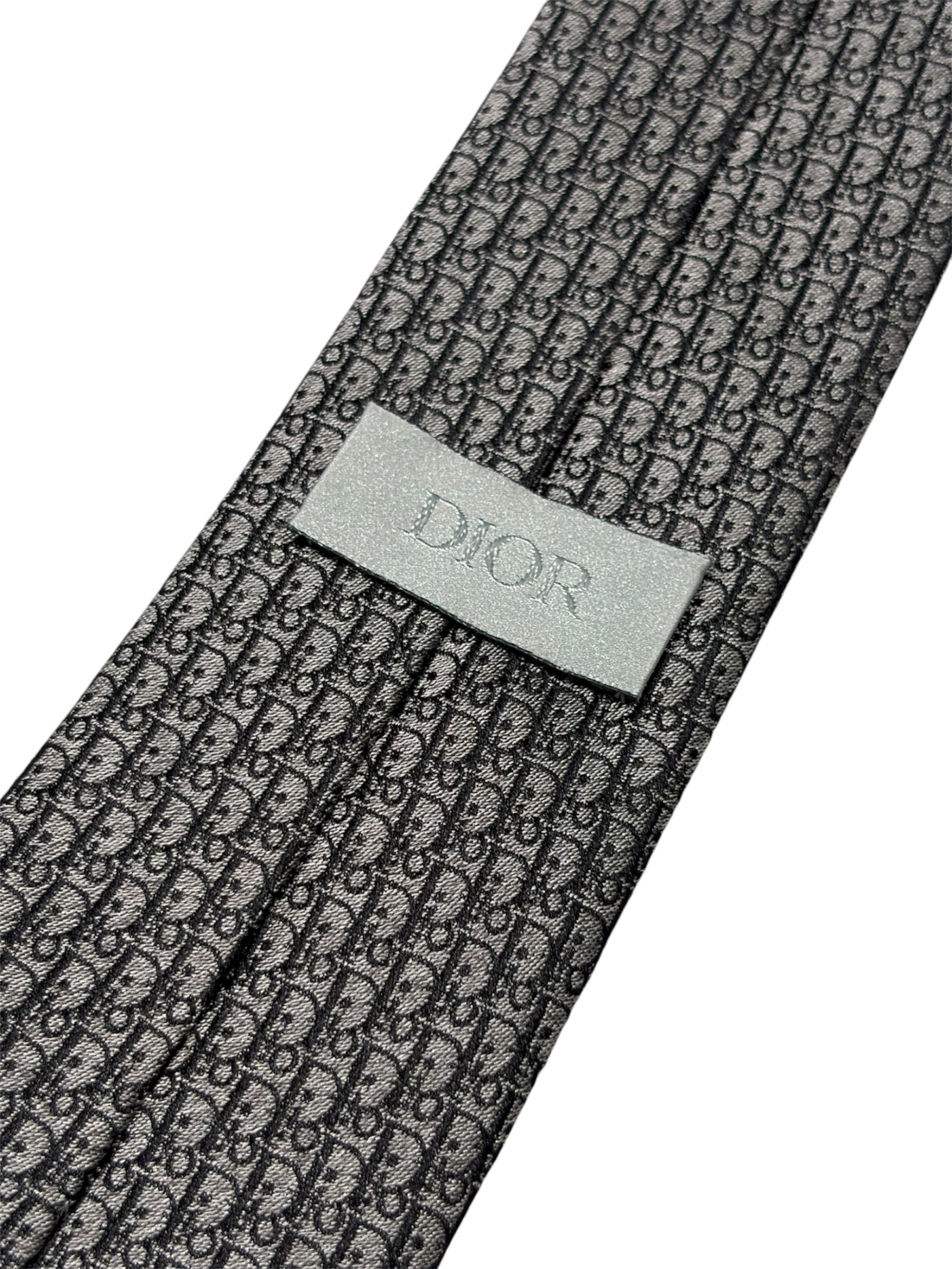 中古・古着通販】DIOR (ディオール) 総柄ネクタイ グレー サイズ:FREE