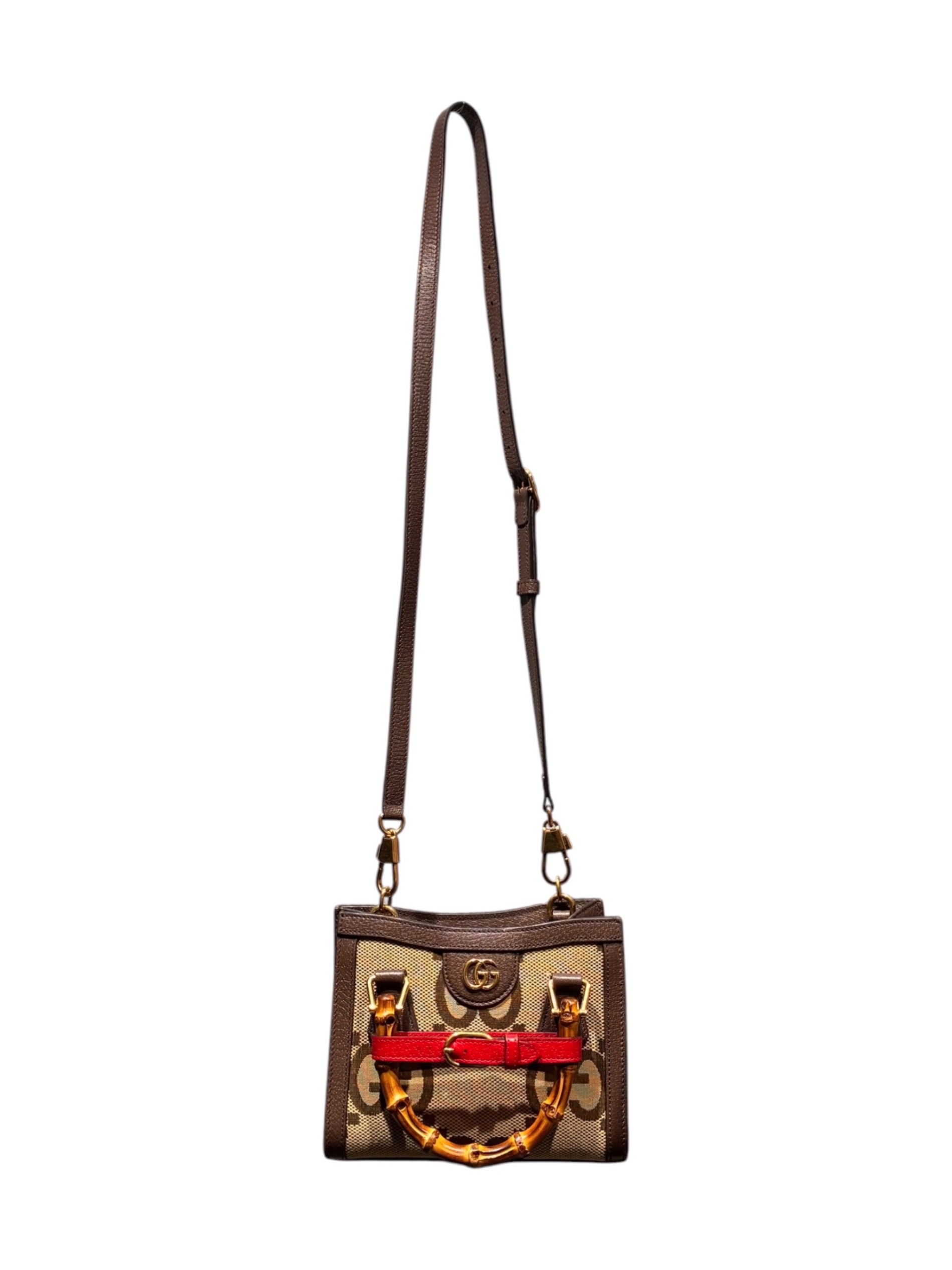 中古・古着通販】GUCCI (グッチ) ダイアナジャンボGGミニトートバッグ