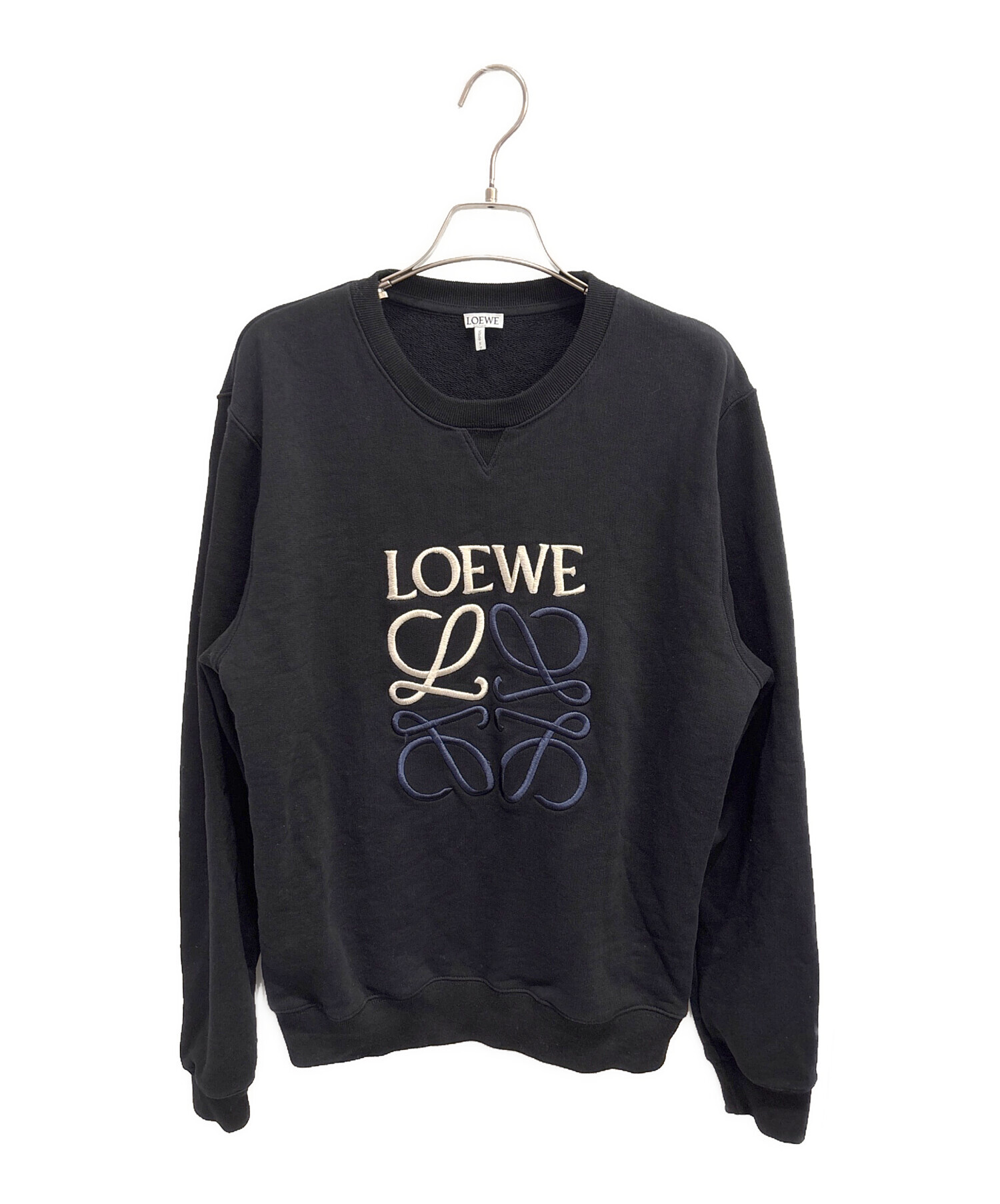 【LOEWE】ロエベ アナグラム スウェット 中古・古着通販】LOEWE (ロエベ) アナグラムスウェット ブラック