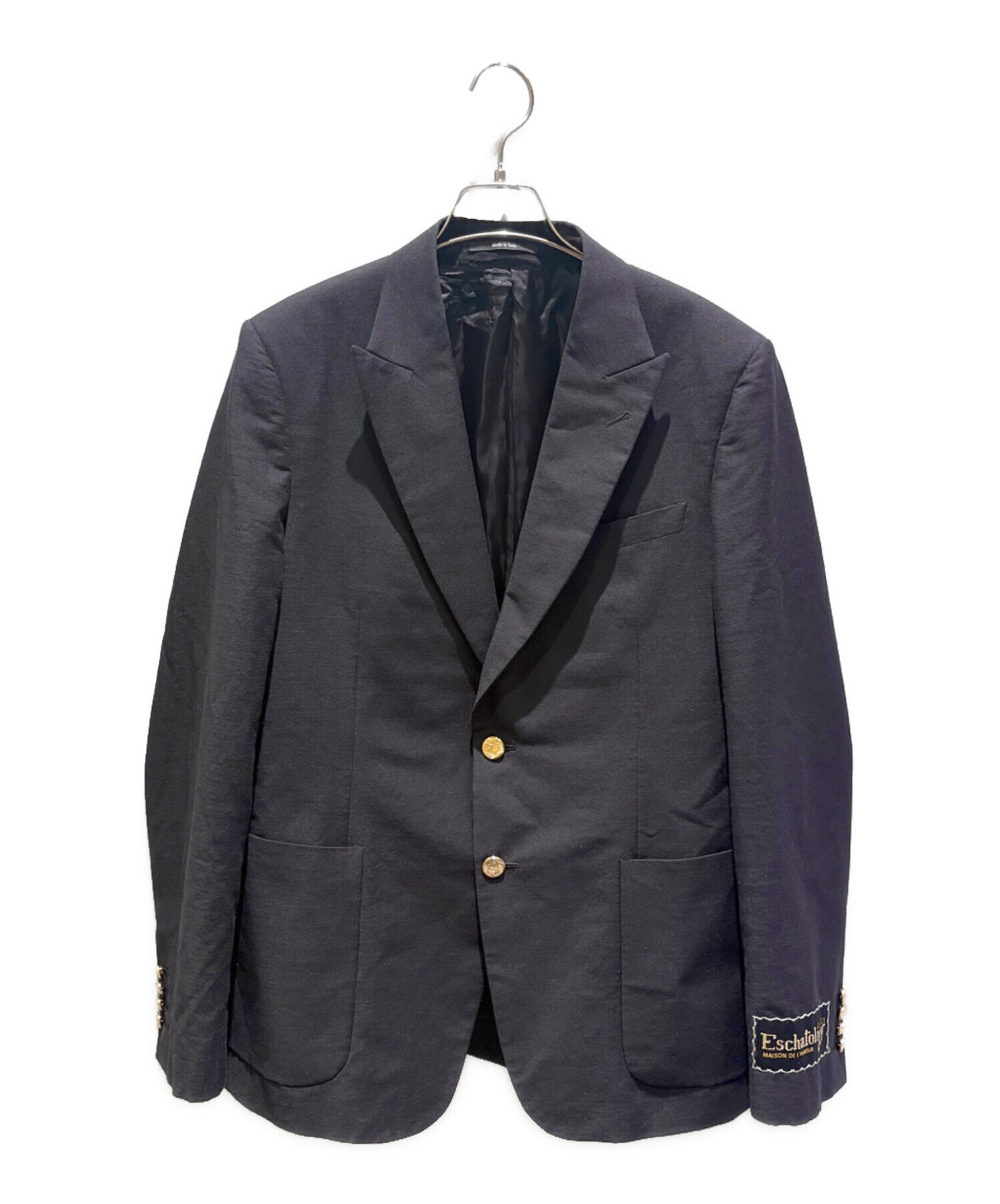 中古・古着通販】GUCCI (グッチ) 金ボタン2Bテーラードジャケット