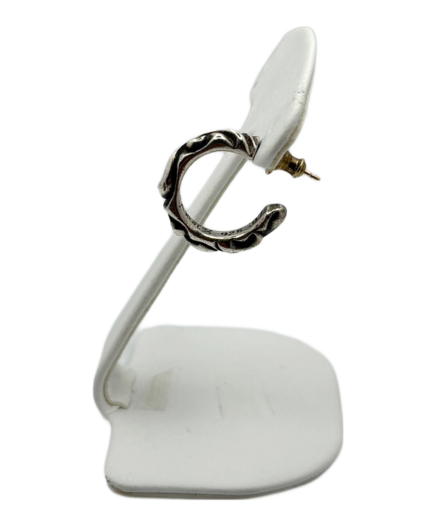 CHROME HEART SHOOP SCROOL スクロール フープ(片耳) 中古・古着通販】CHROME HEARTS (クロムハーツ) HOOP SCROOL 1