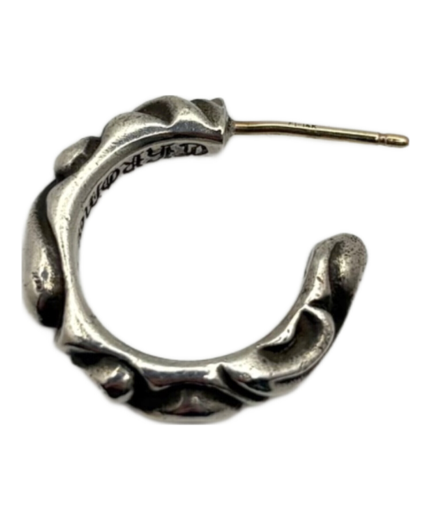 【辰哉】CHROME HEARTS クロムハーツ スクロール フープピアス 中古・古着通販】CHROME HEARTS (クロムハーツ) HOOP SCROOL 1