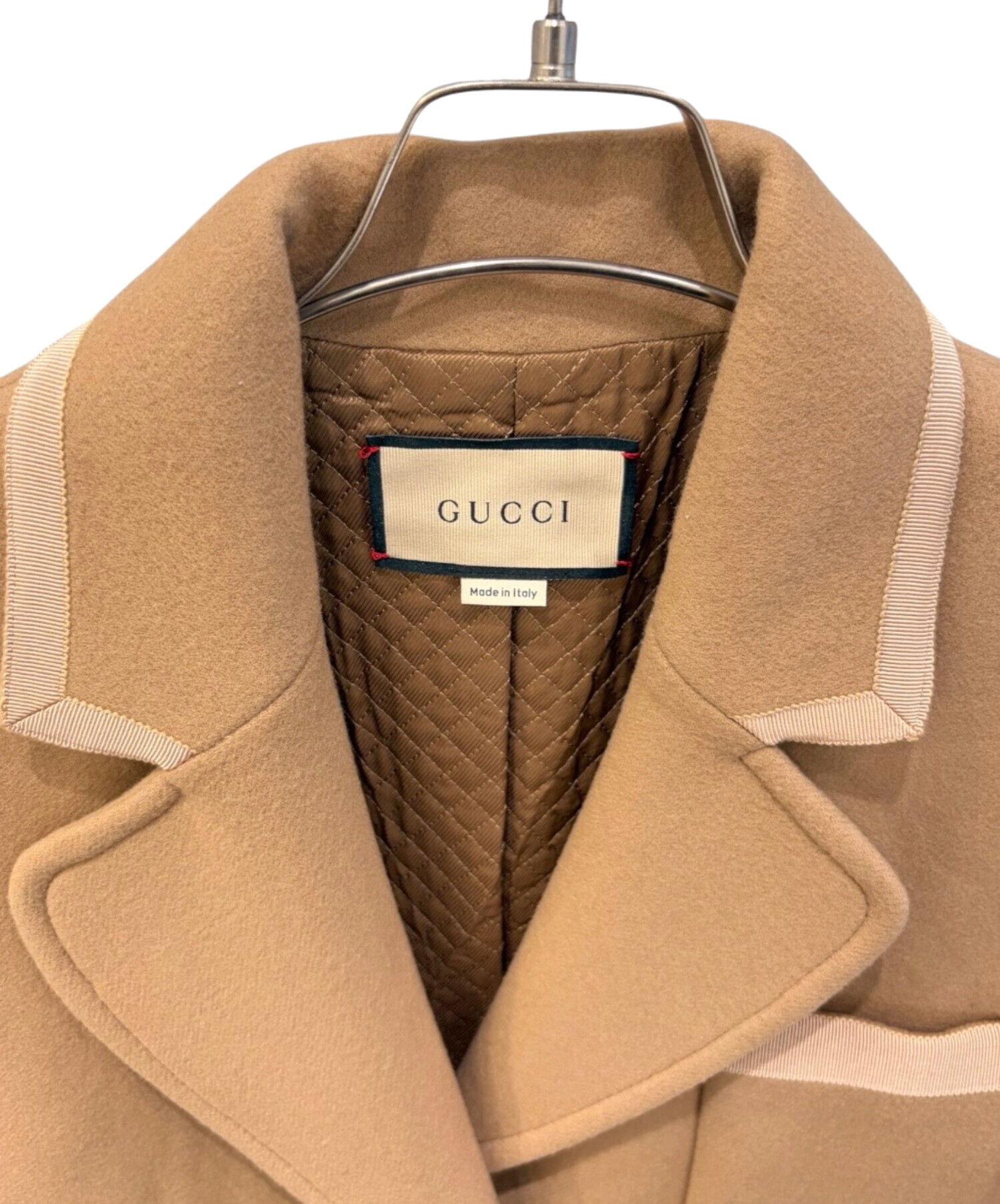 中古・古着通販】GUCCI (グッチ) GGボタンウールチェスターコート