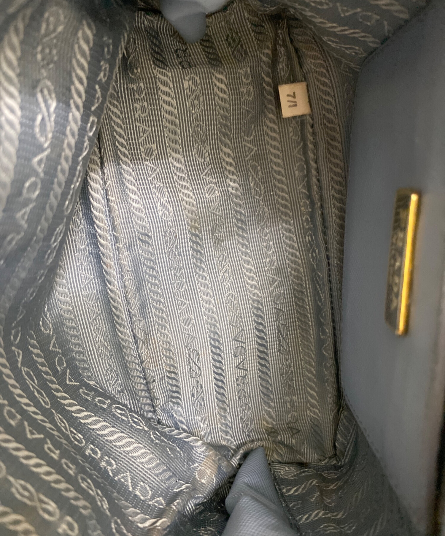 テ*ル様 PRADA プラダ　2VG087 スエード２WAYクロスボディ　FA1 中古・古着通販】PRADA (プラダ) 2WAYショルダーバッグ ブルー