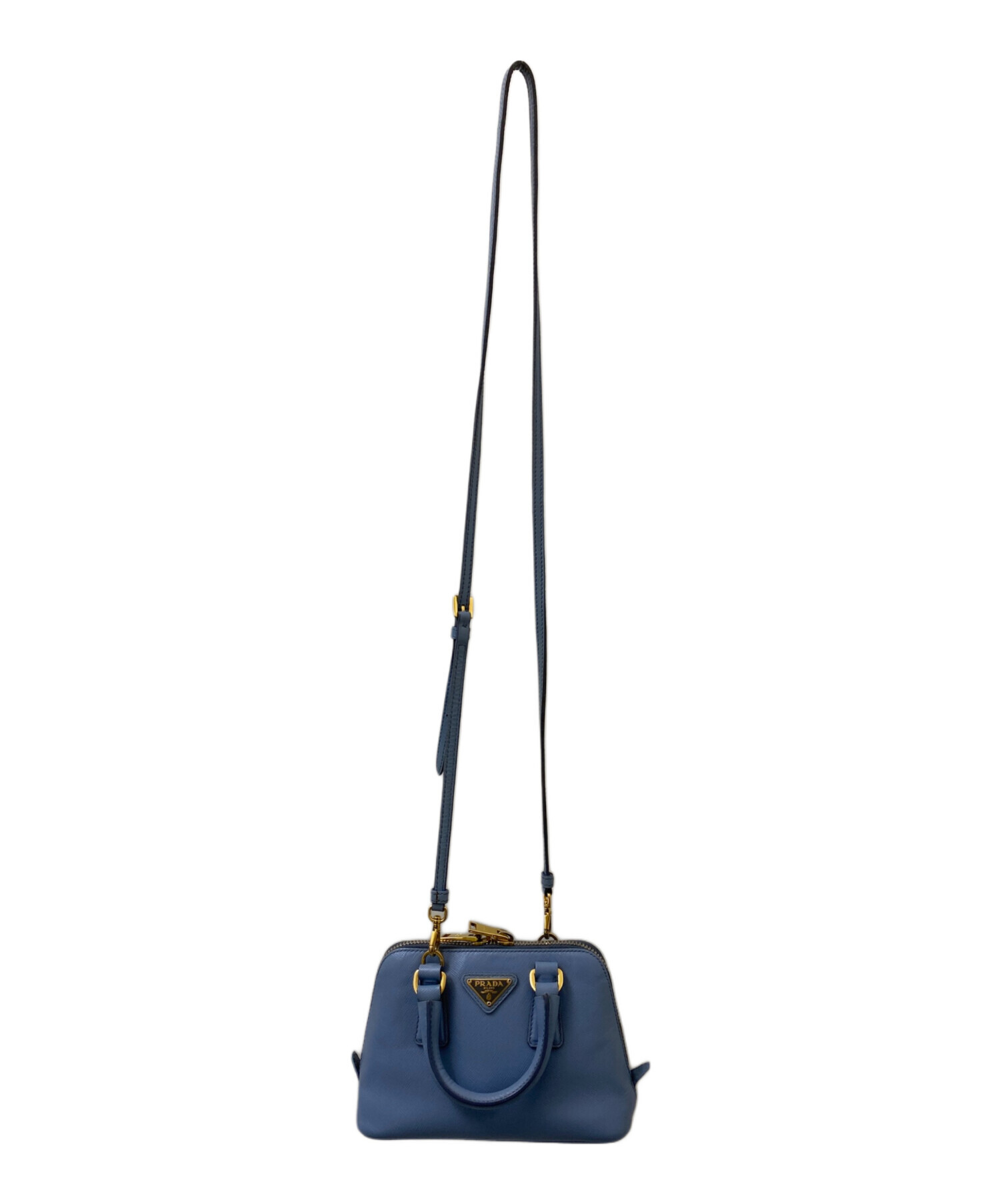 中古・古着通販】PRADA (プラダ) 2WAYショルダーバッグ ブルー