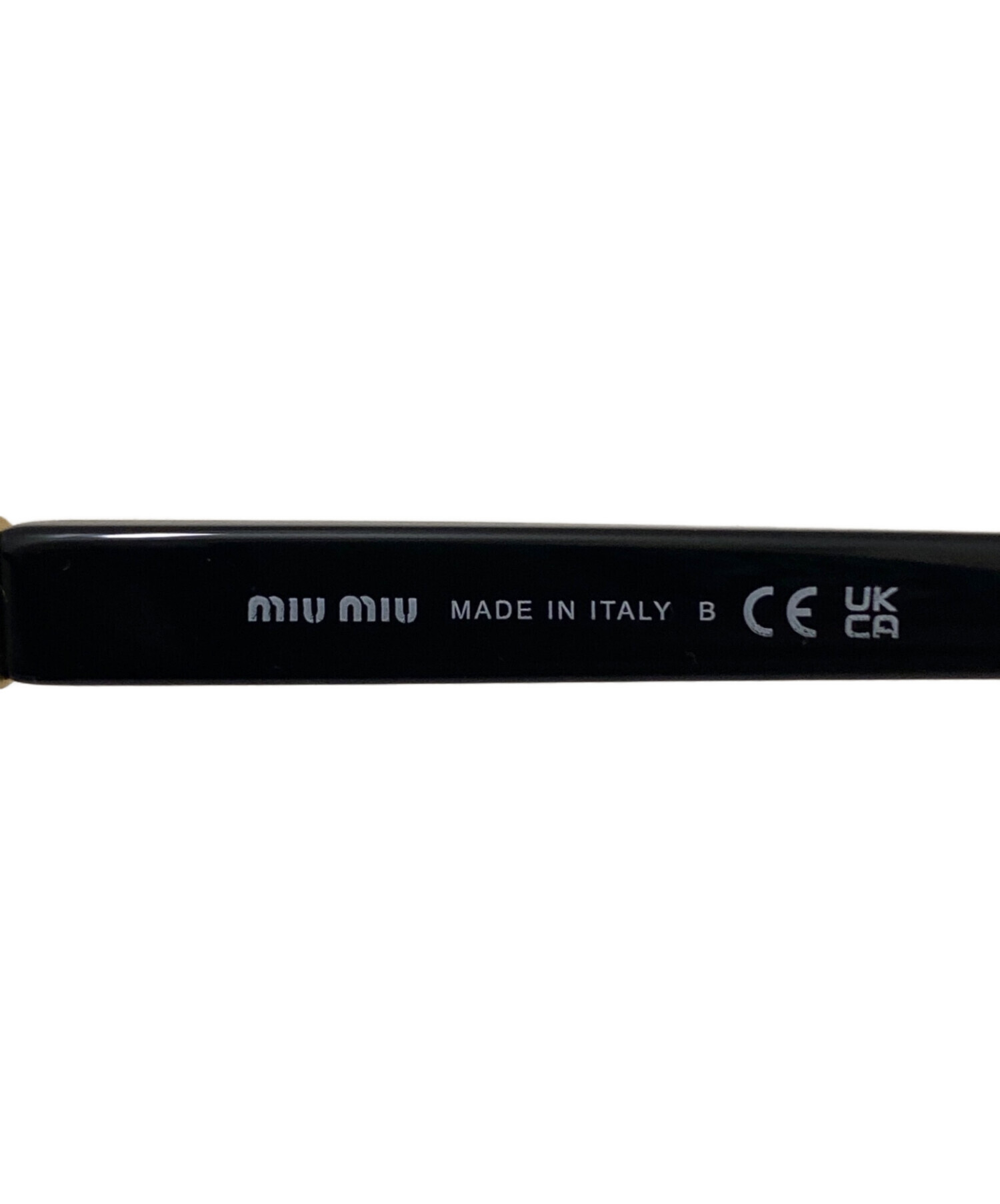 中古・古着通販】MIU MIU (ミュウミュウ) 伊達眼鏡 ブラック サイズ:49