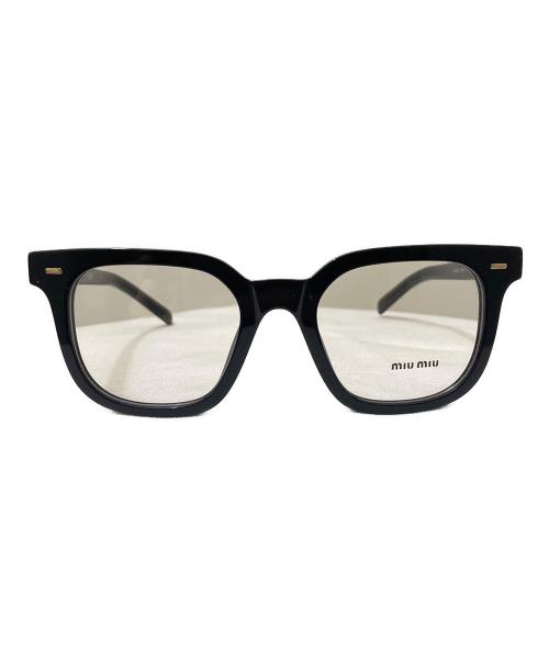 中古・古着通販】MIU MIU (ミュウミュウ) 伊達眼鏡 ブラック サイズ:49