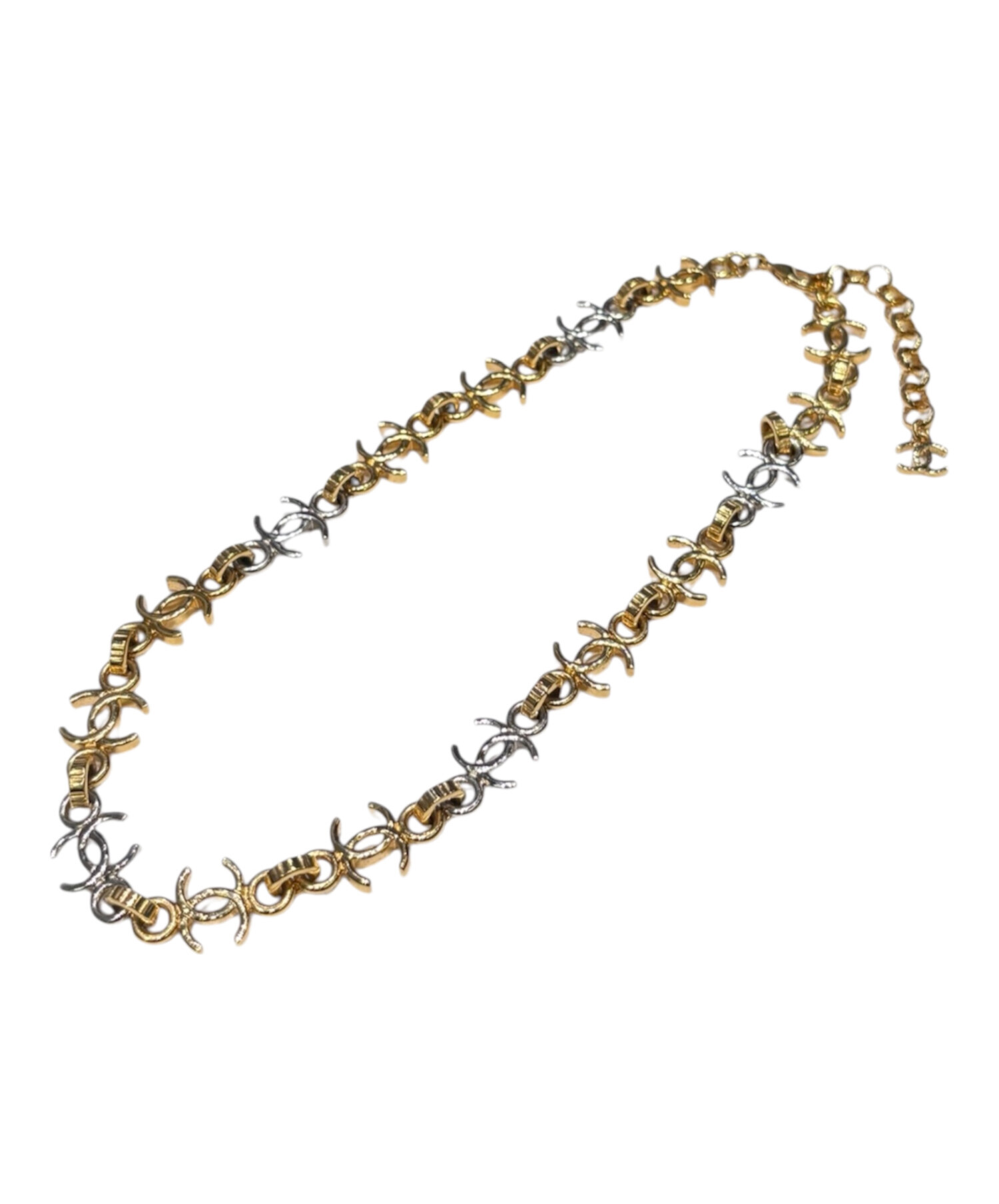 中古・古着通販】CHANEL (シャネル) CCロゴネックレス シルバー
