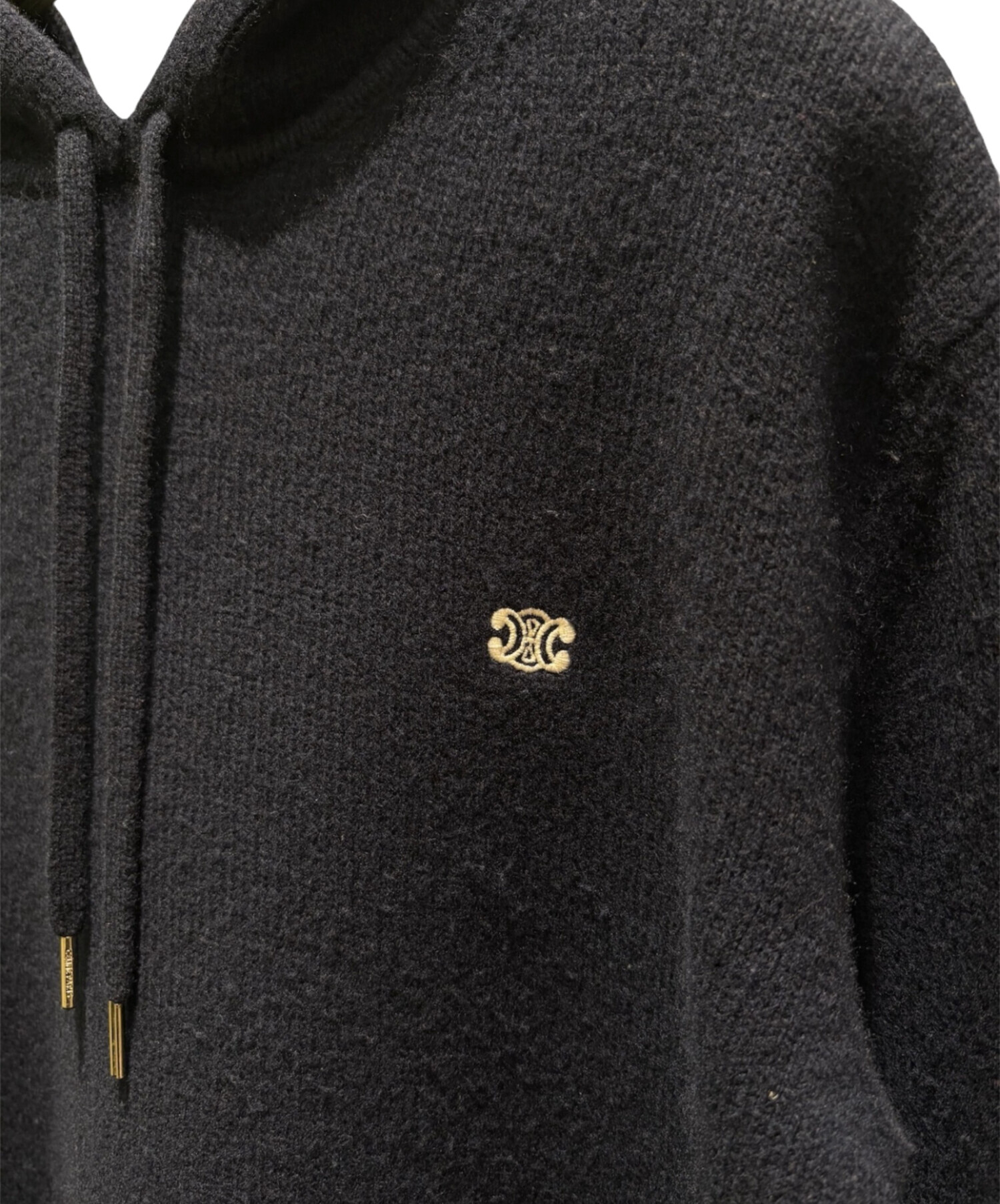 中古・古着通販】CELINE (セリーヌ) ミニトリオンフ刺繍ニットパーカー