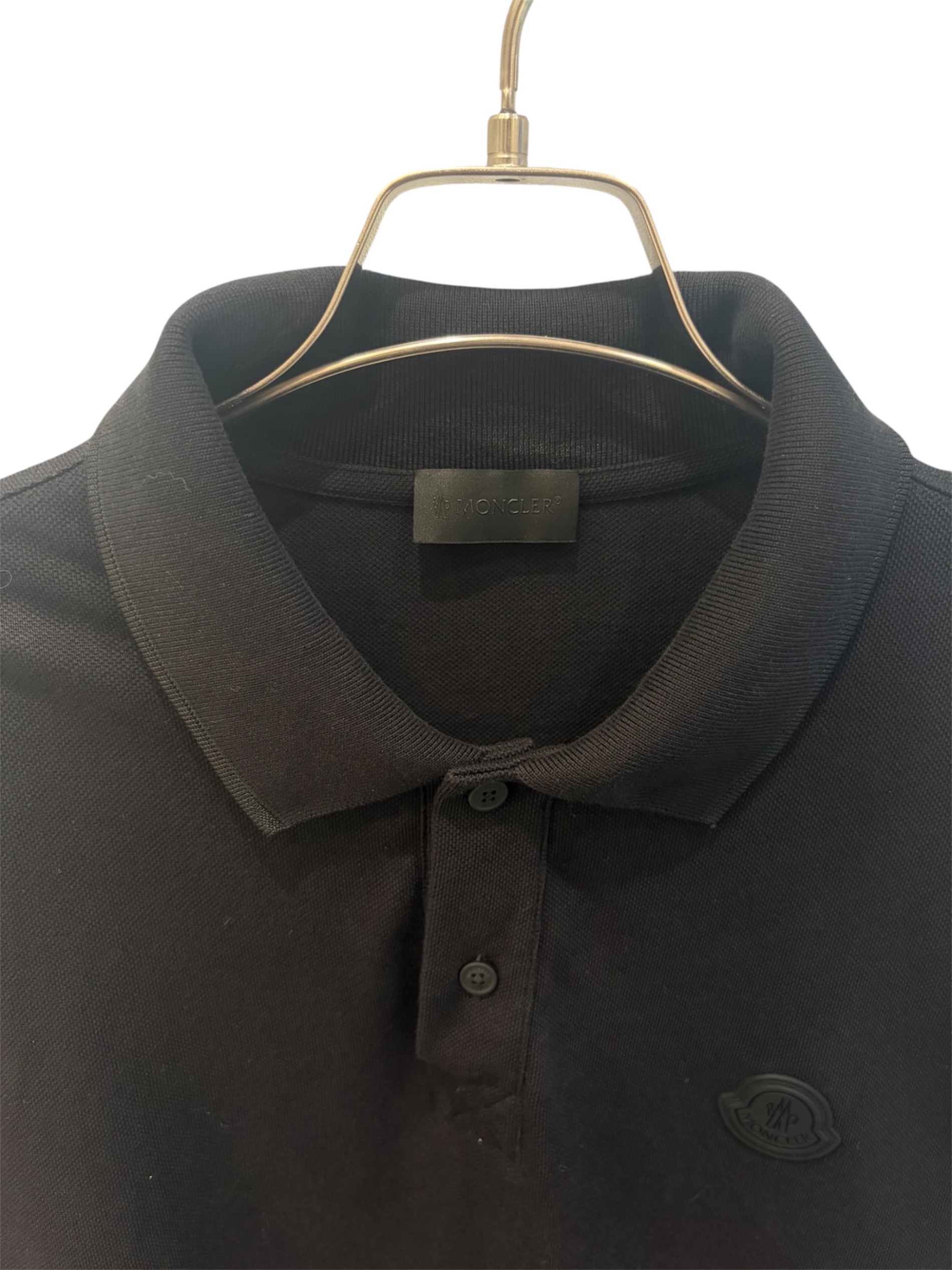 中古・古着通販】MONCLER (モンクレール) ポロシャツ ブラック サイズ