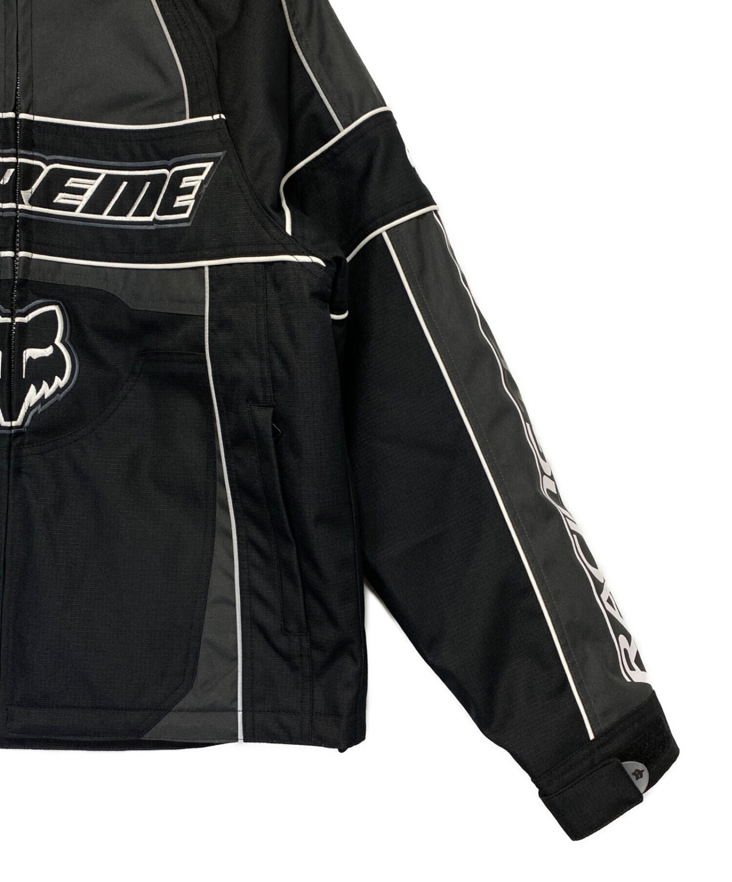 【美品】シュプリーム 13AW レーシング ジャケット ブラック 中古・古着通販】SUPREME (シュプリーム) FOX (フォックス) Racing