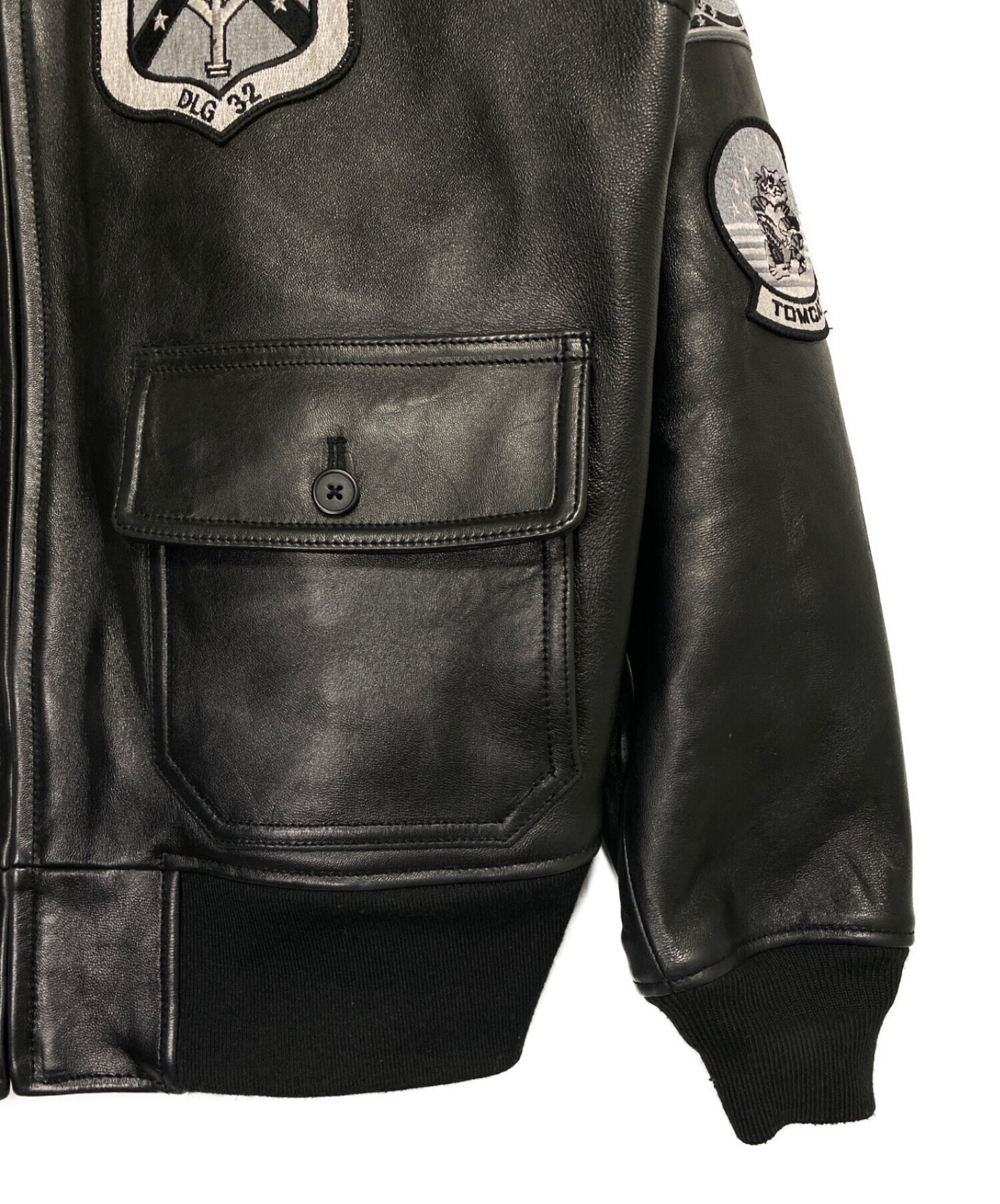 中古・古着通販】AVIREX (アヴィレックス) TOP GUN JACKET ブラック 