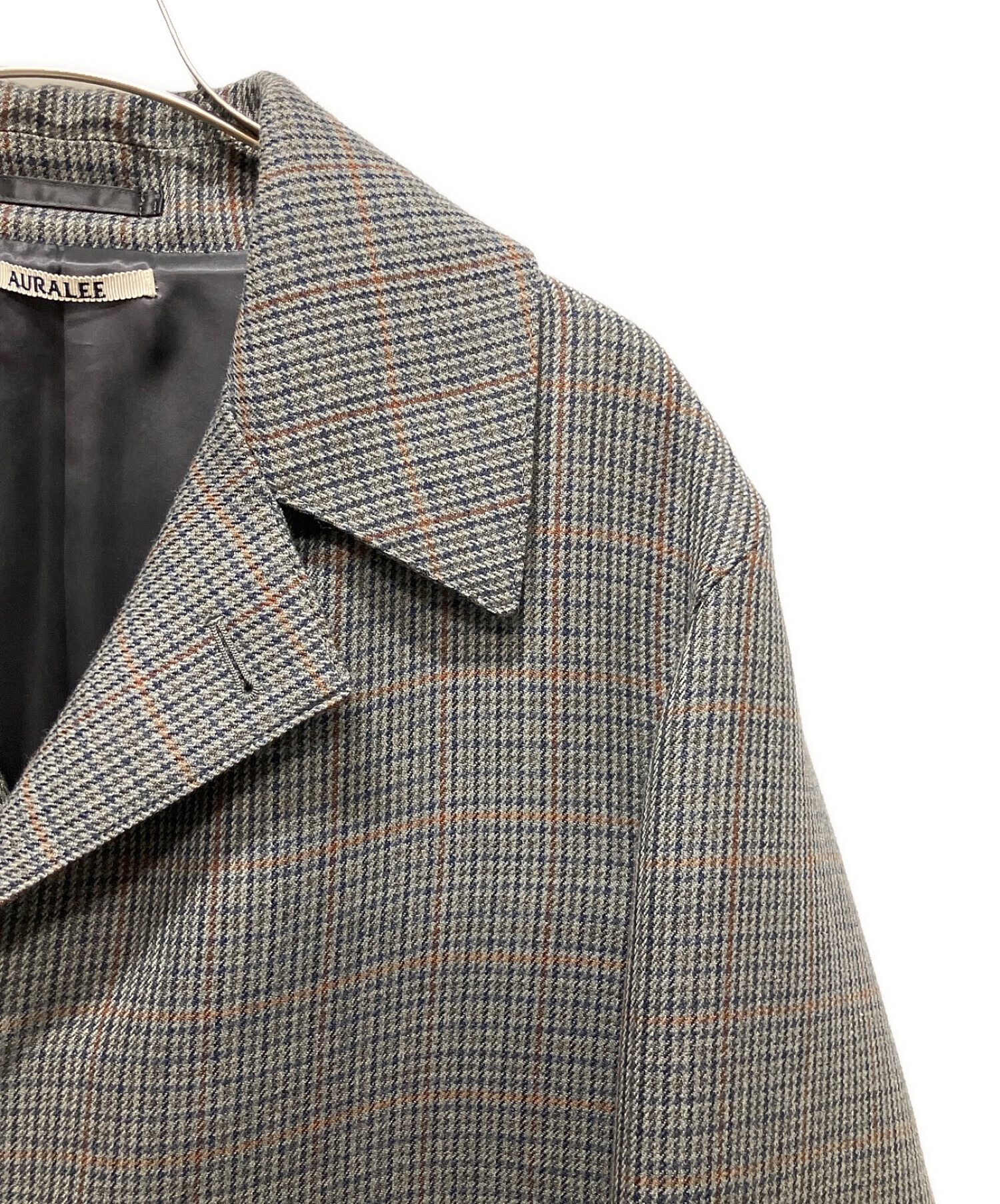 中古・古着通販】AURALEE (オーラリー) DOUBLE FACE CHECK LONG COAT