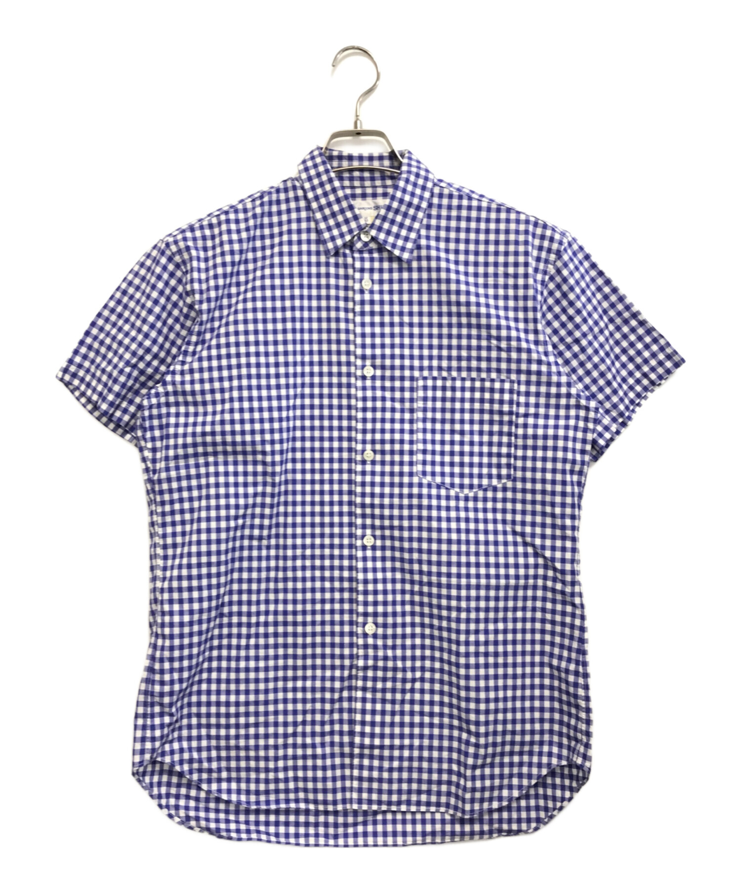 COMME des GARCONS チェックジャガード 半袖 トップス 中古・古着通販】COMME des GARCONS SHIRT (コムデギャルソンシャツ