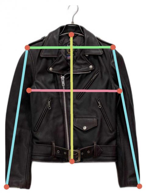 schottライダースジャケット32 中古・古着通販】Schott (ショット) ライダースジャケット ブラウン